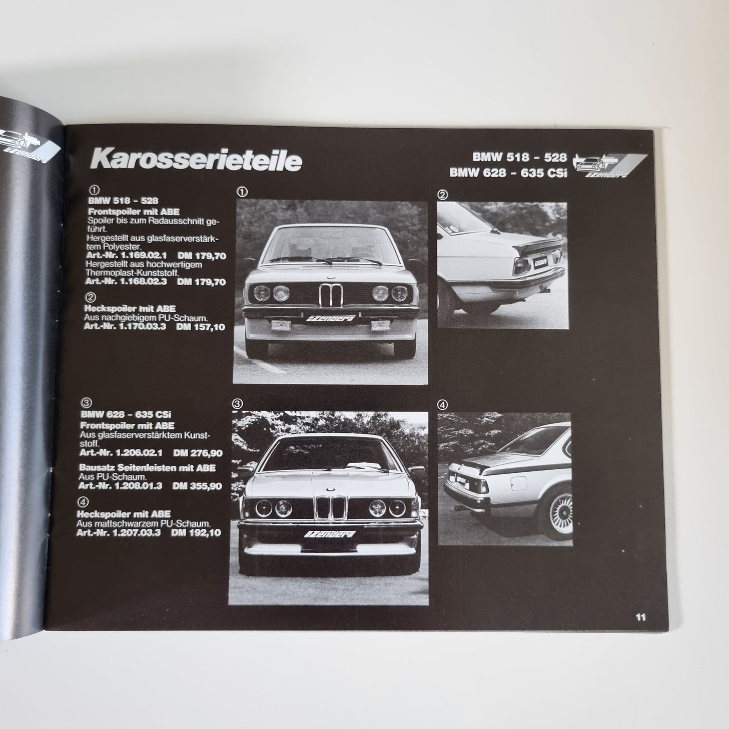 Zender Parts And Accessories Brochure