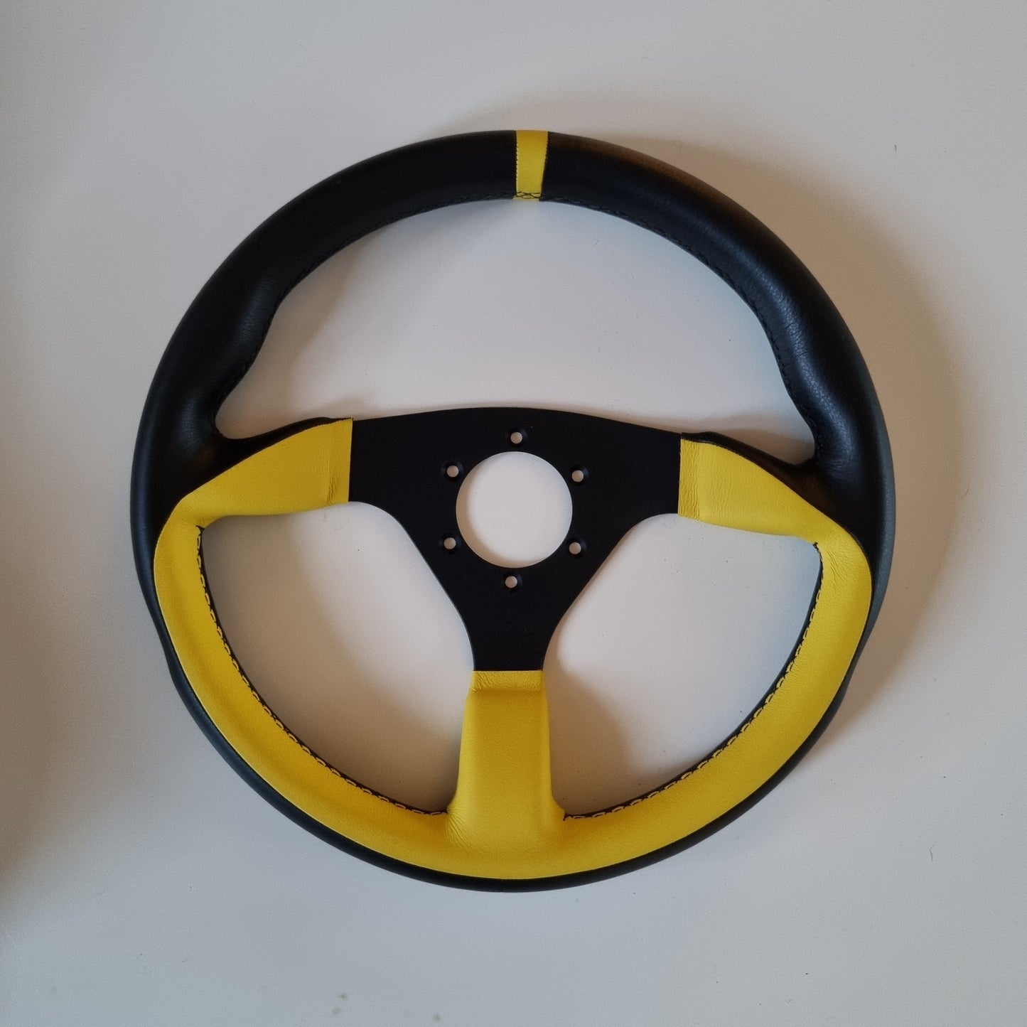 Poli Racing By SELM Yellow/Black Steering Wheel