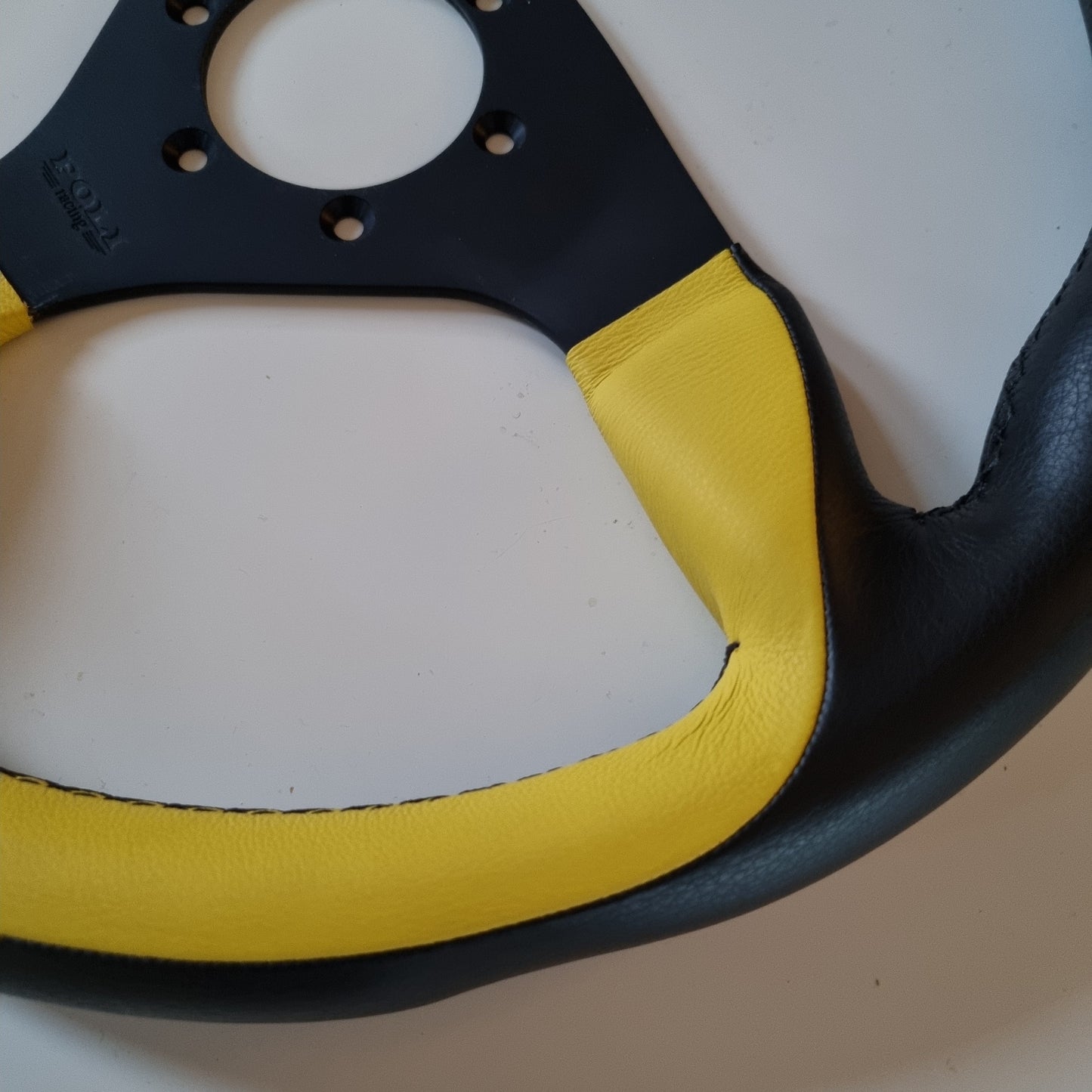 Poli Racing By SELM Yellow/Black Steering Wheel