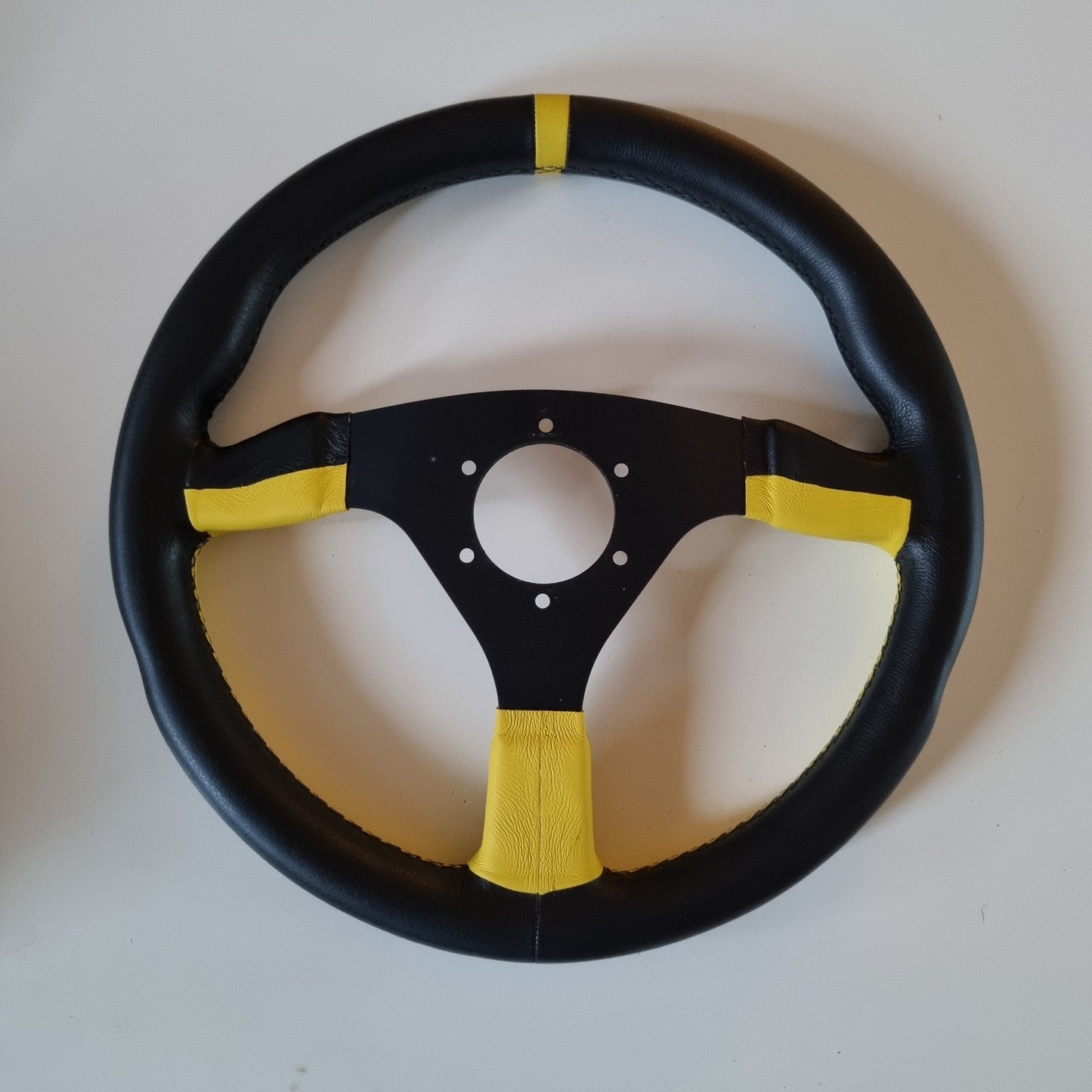 Poli Racing By SELM Yellow/Black Steering Wheel