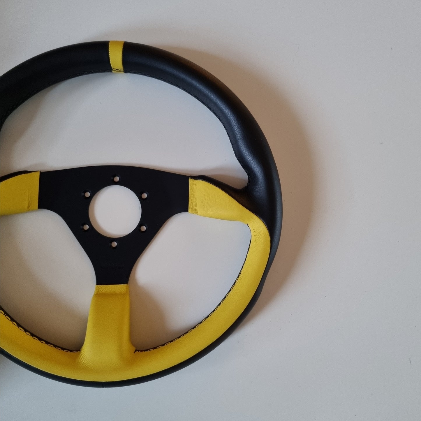 Poli Racing By SELM Yellow/Black Steering Wheel