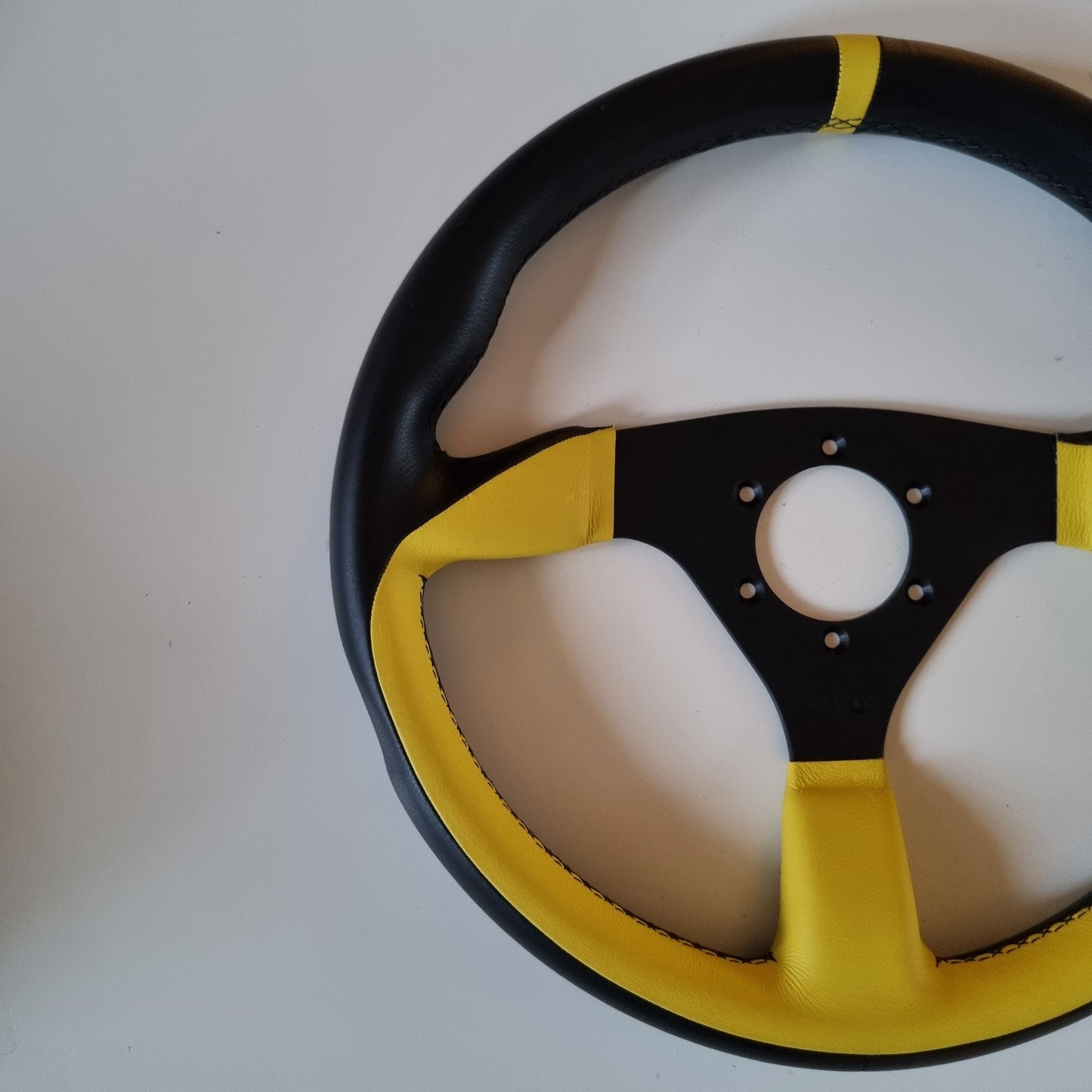 Poli Racing By SELM Yellow/Black Steering Wheel