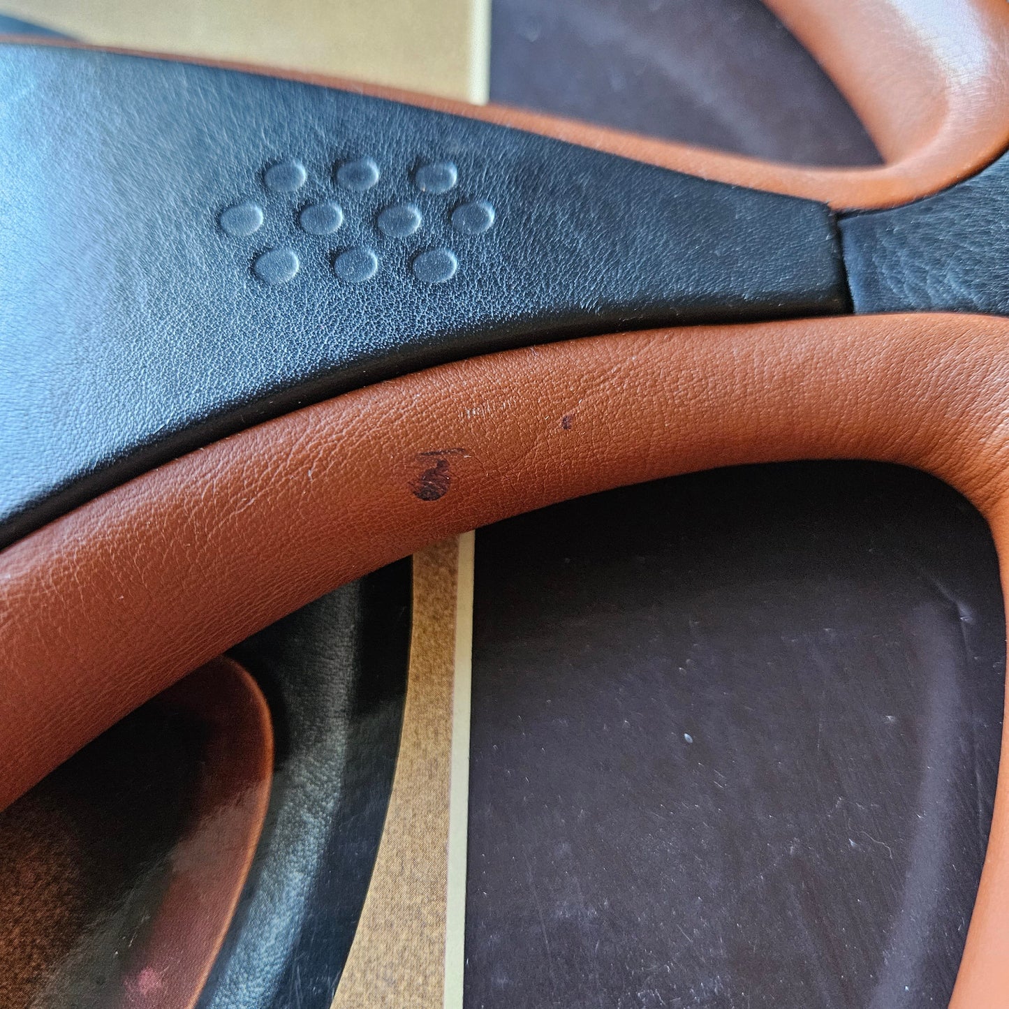 Momo Pininfarina Black/Brown Steering Wheel