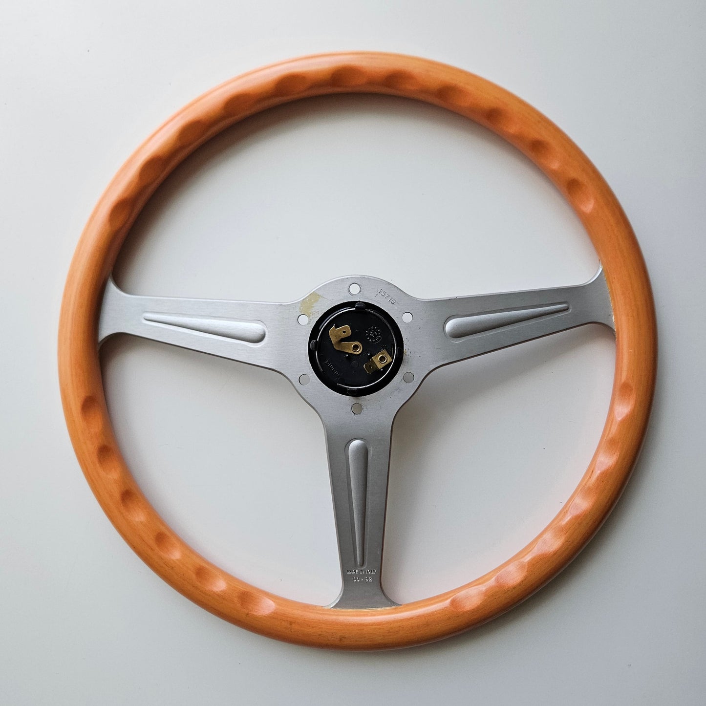 Momo Benetton F1 Fashion Orange Woodgrain Steering Wheel