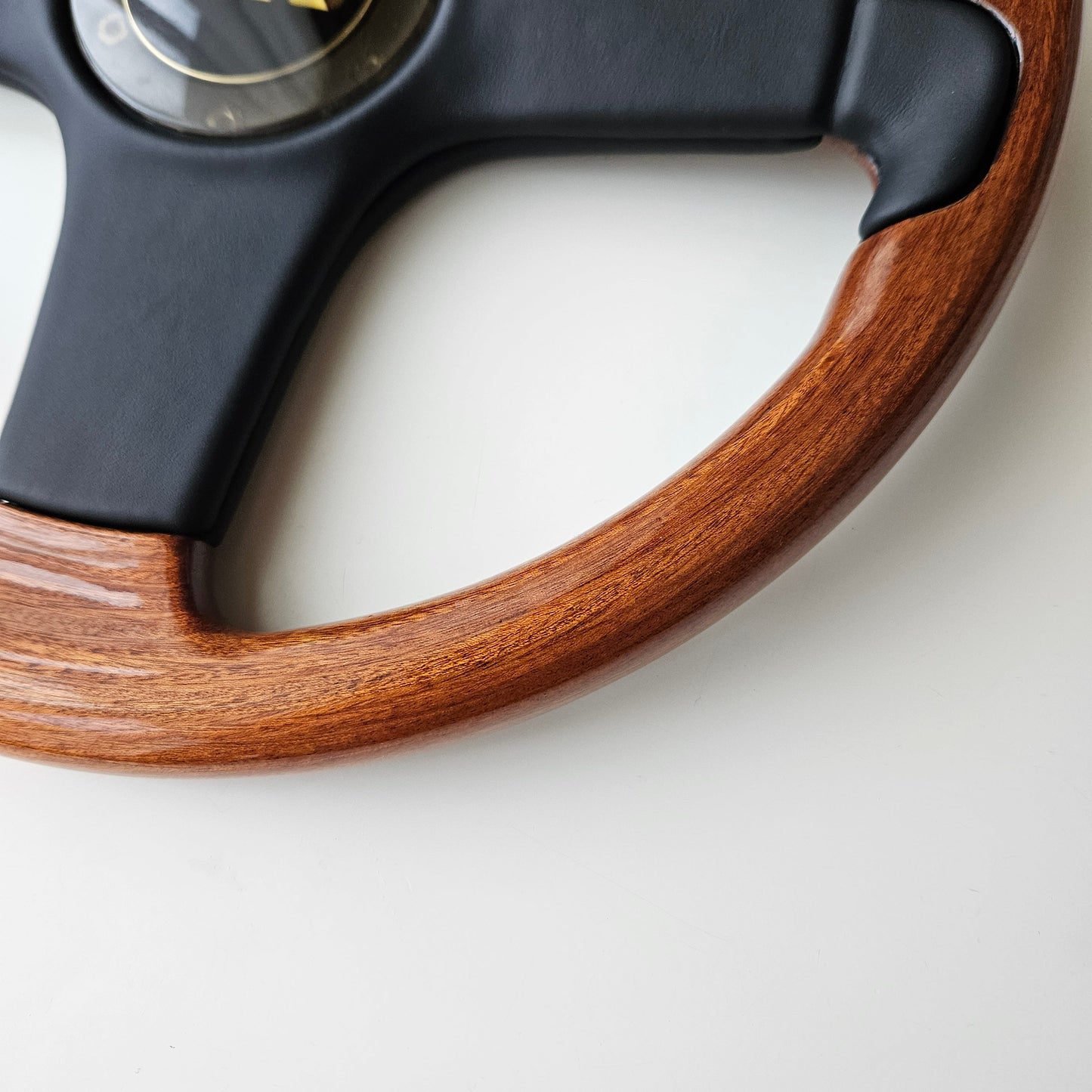 BBS Woodgrain/Leather Three Spoke Steering Wheel
