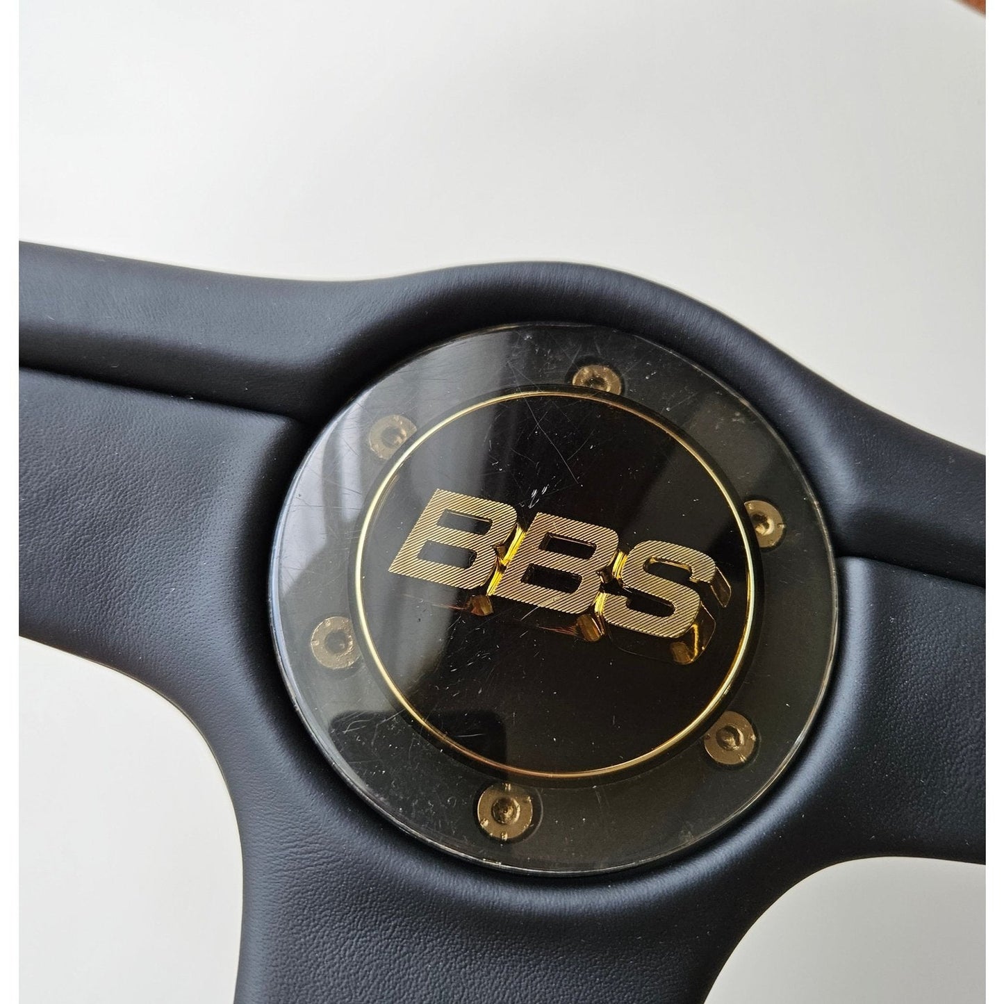 BBS Woodgrain/Leather Three Spoke Steering Wheel