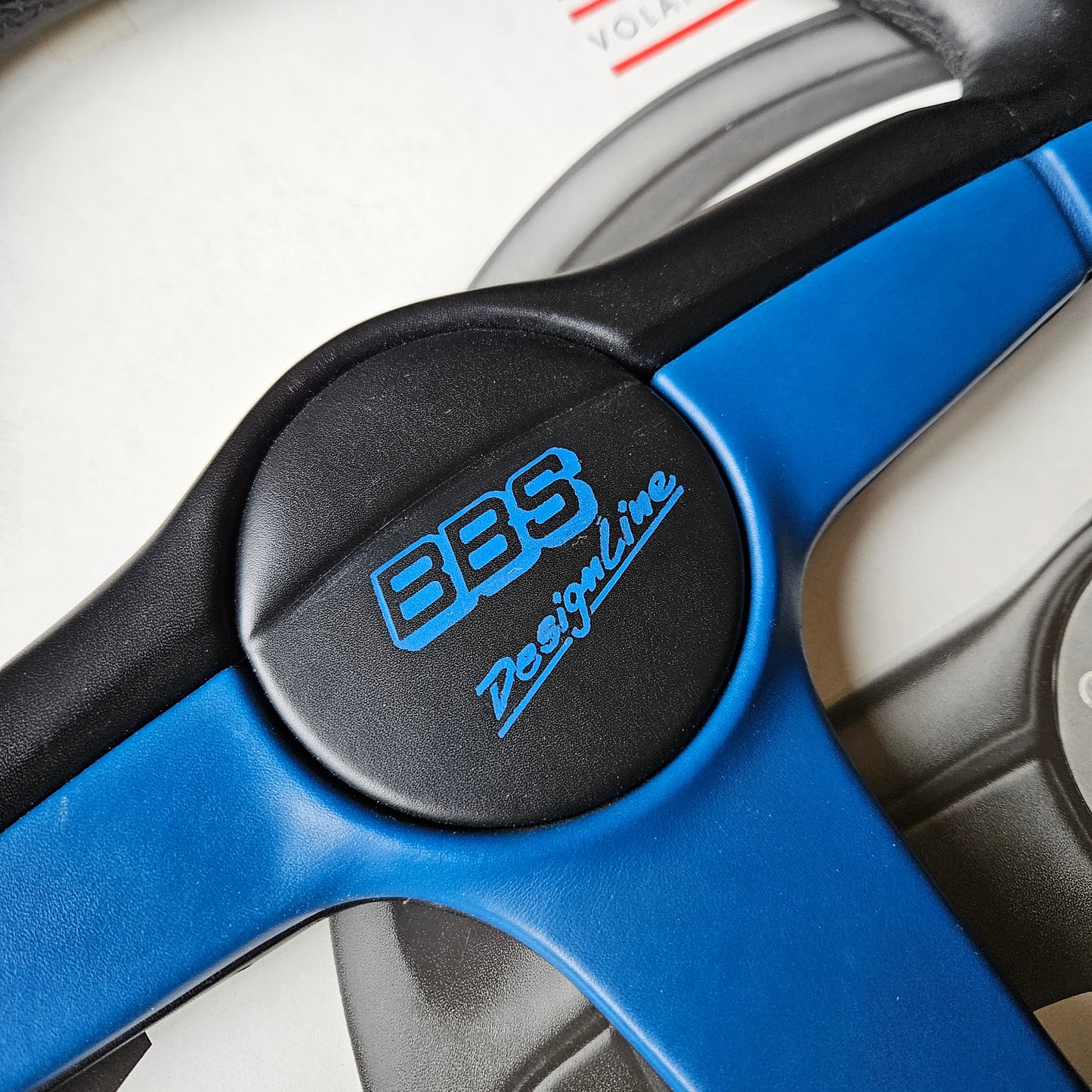 BBS Blue Designline Three Spoke Steering Wheel