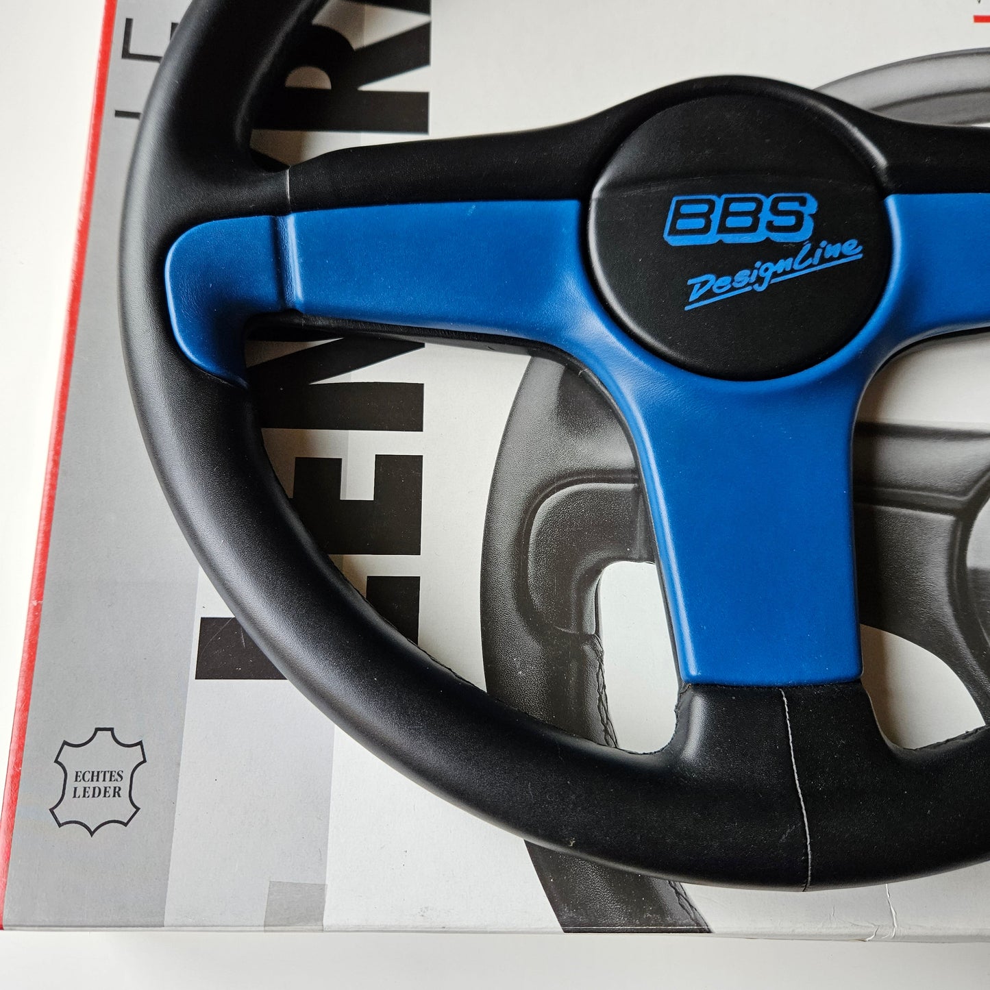 BBS Blue Designline Three Spoke Steering Wheel