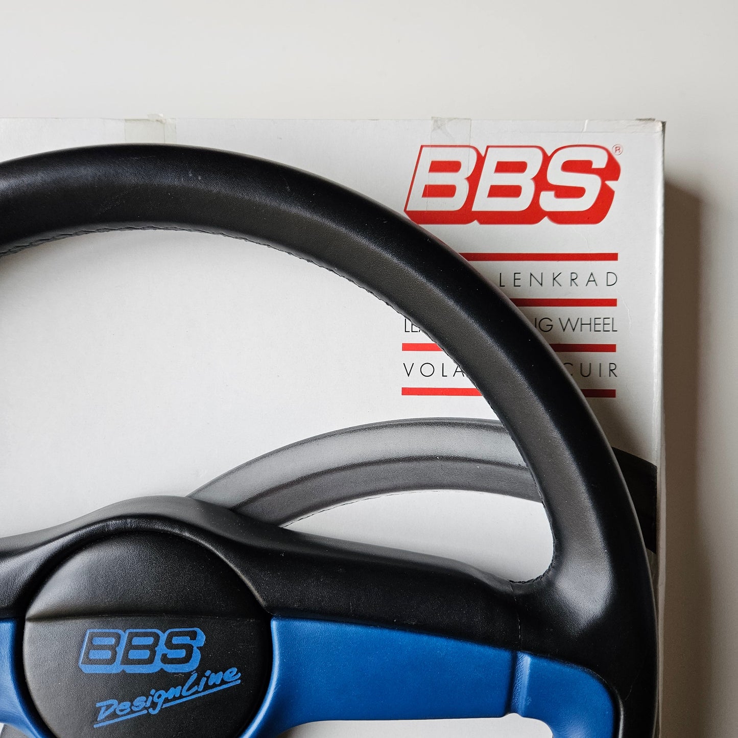 BBS Blue Designline Three Spoke Steering Wheel