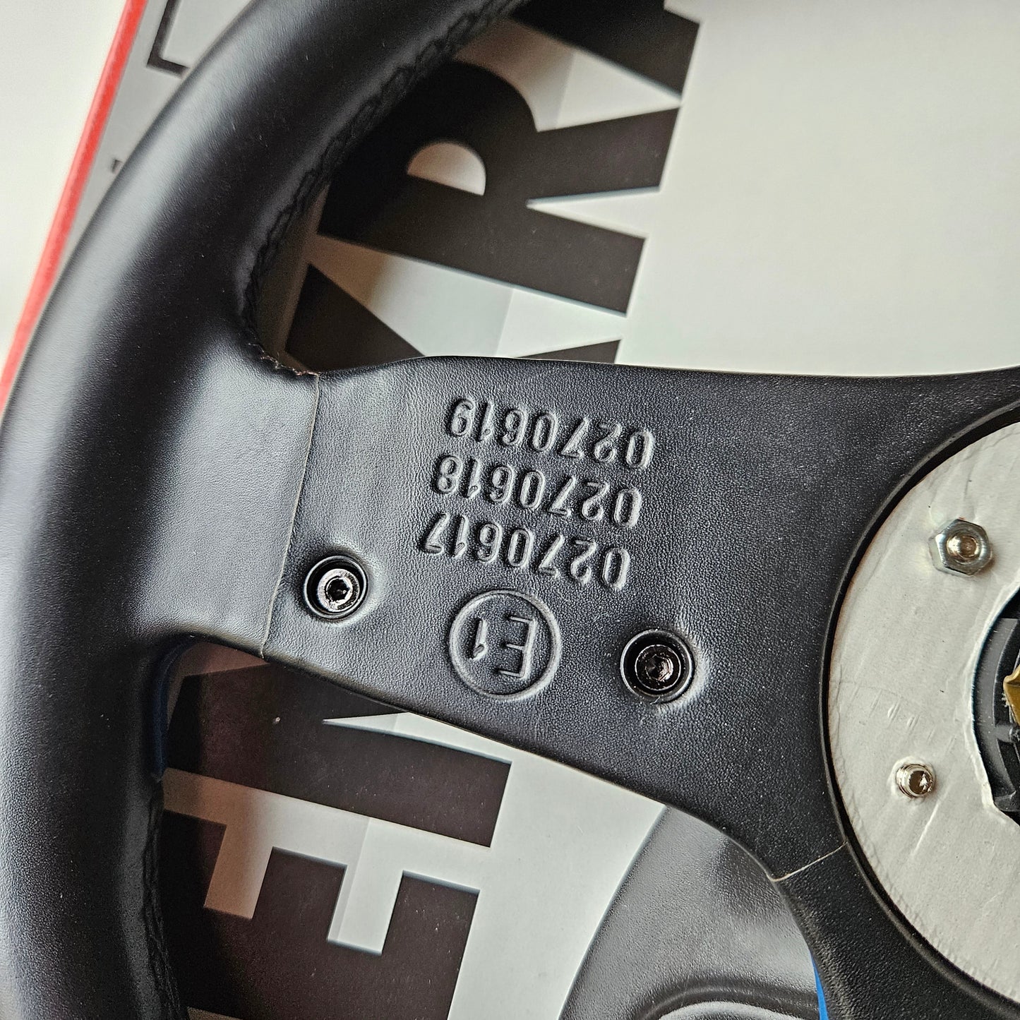 BBS Blue Designline Three Spoke Steering Wheel