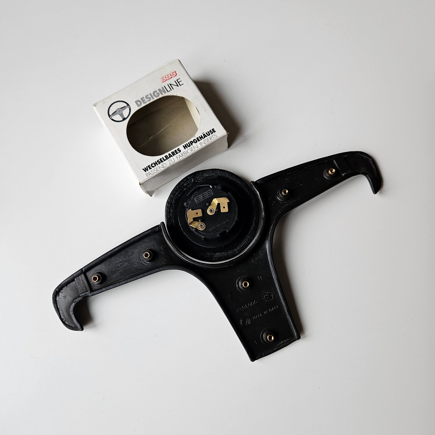 BBS Yellow/Black Designline Steering Wheel Insert + Horn Push Button