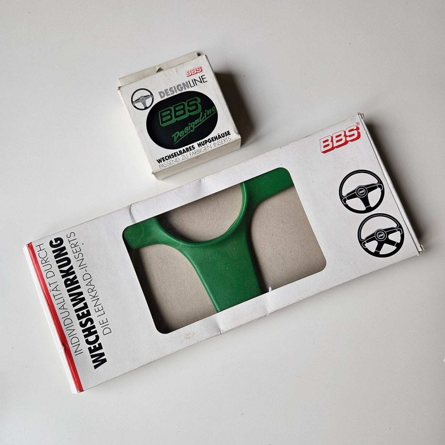 BBS Green Designline Steering Wheel Insert + Horn Push Button