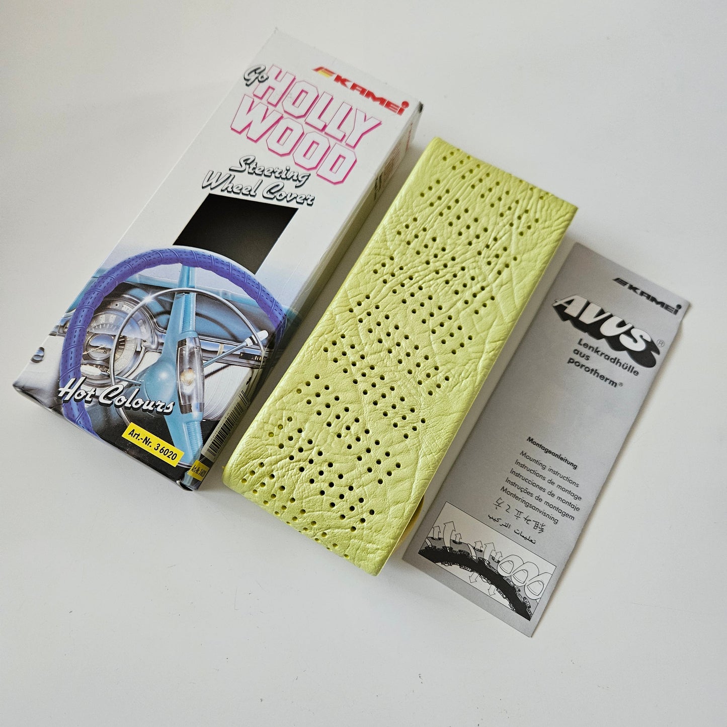 Kamei Steering Wheel Cover Yellow