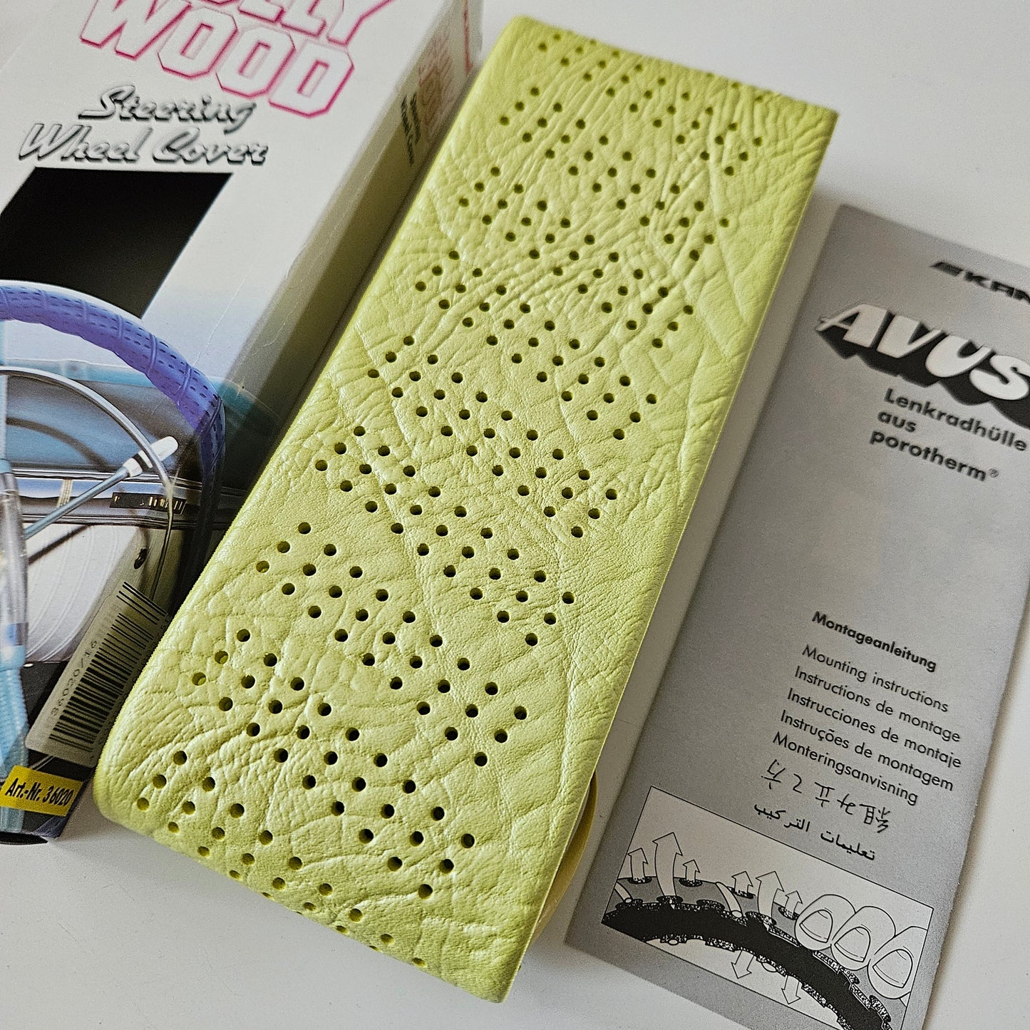 Kamei Steering Wheel Cover Yellow