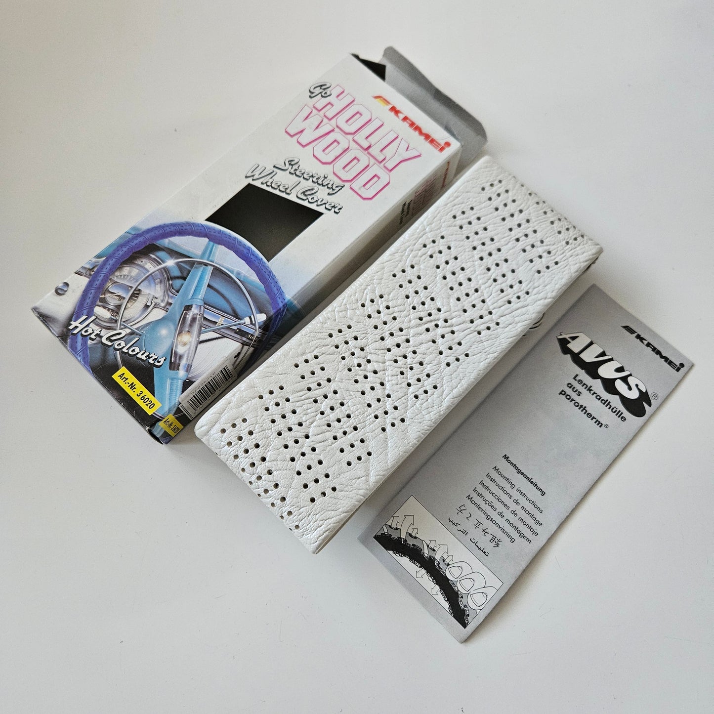 Kamei Steering Wheel Cover White