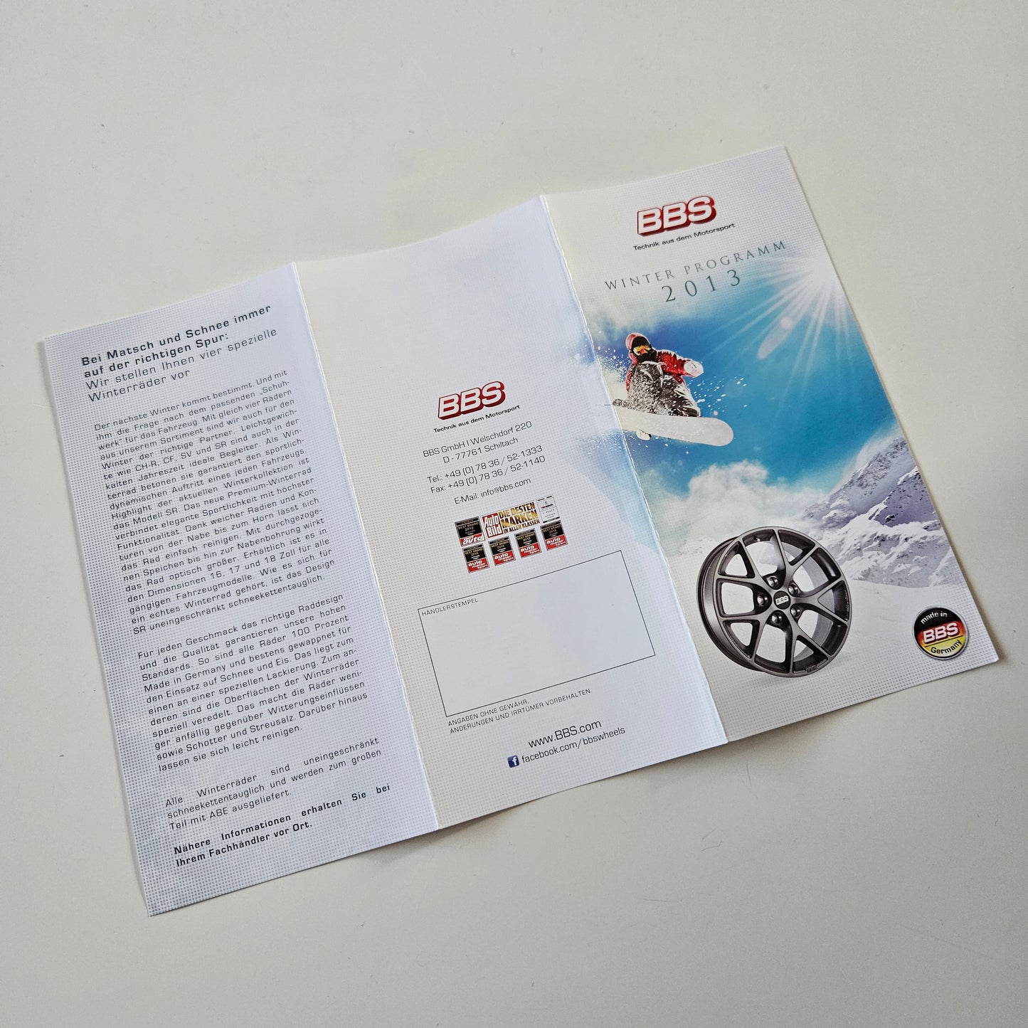 BBS 2013 Winter Programm Brochure