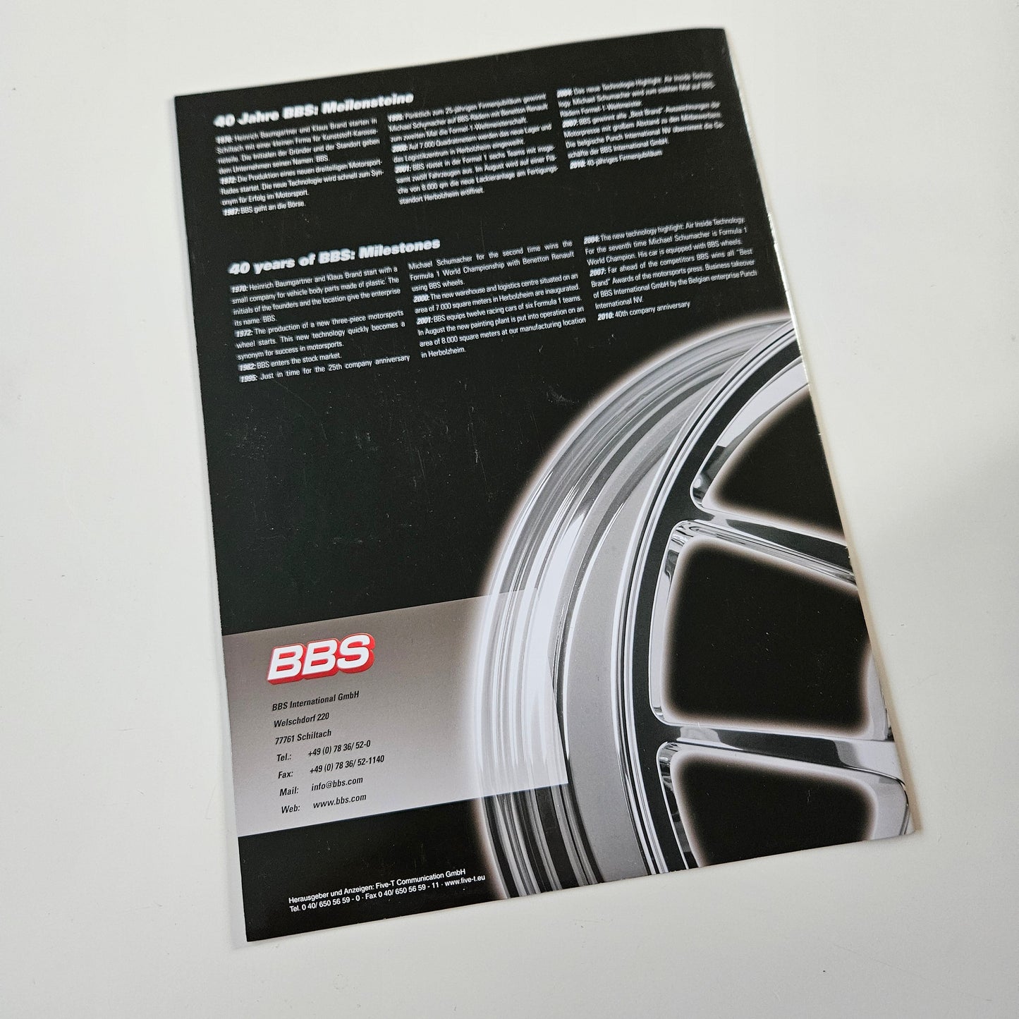 40 Years Of BBS Milestone Brochure