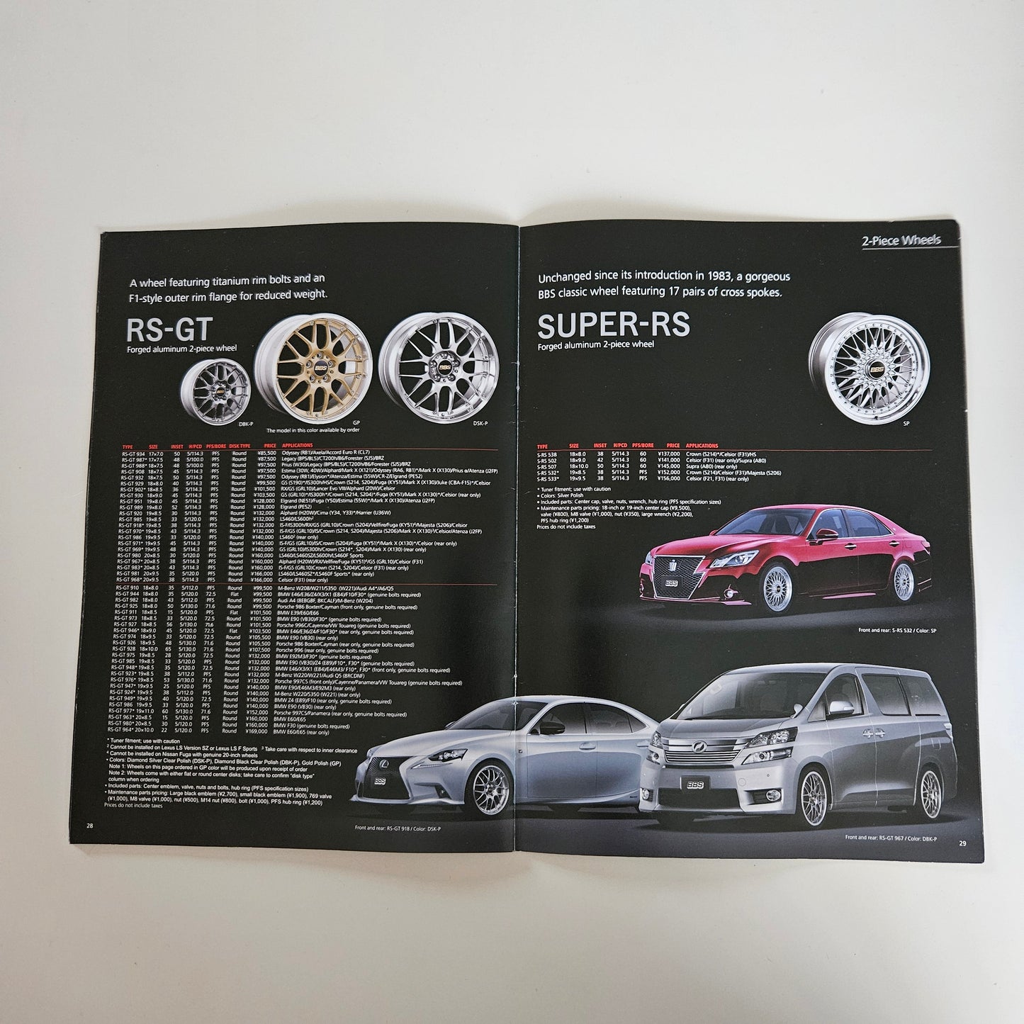 BBS Japan Forged Wheels 2014 Brochure