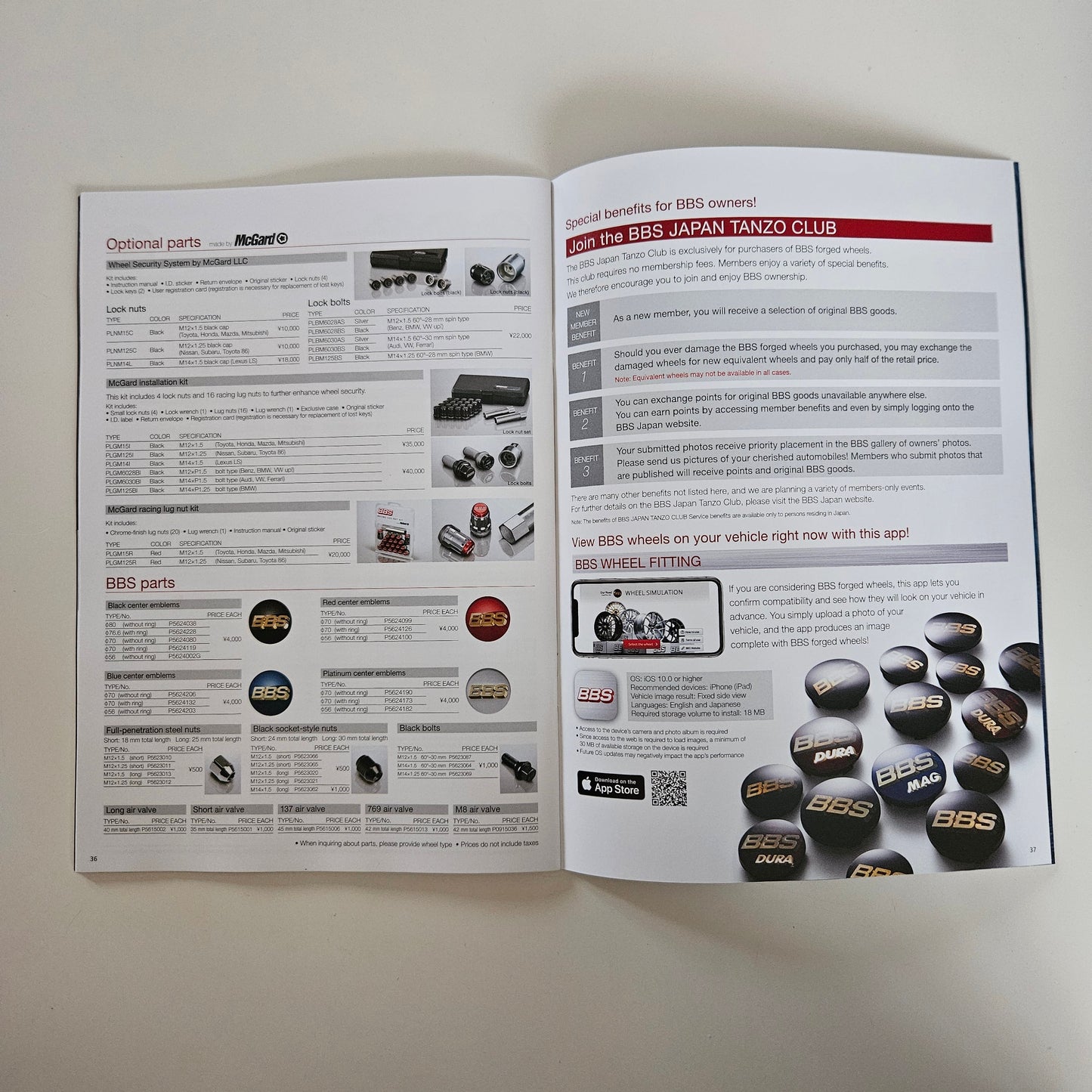 BBS Japan Forged Wheel Brochure