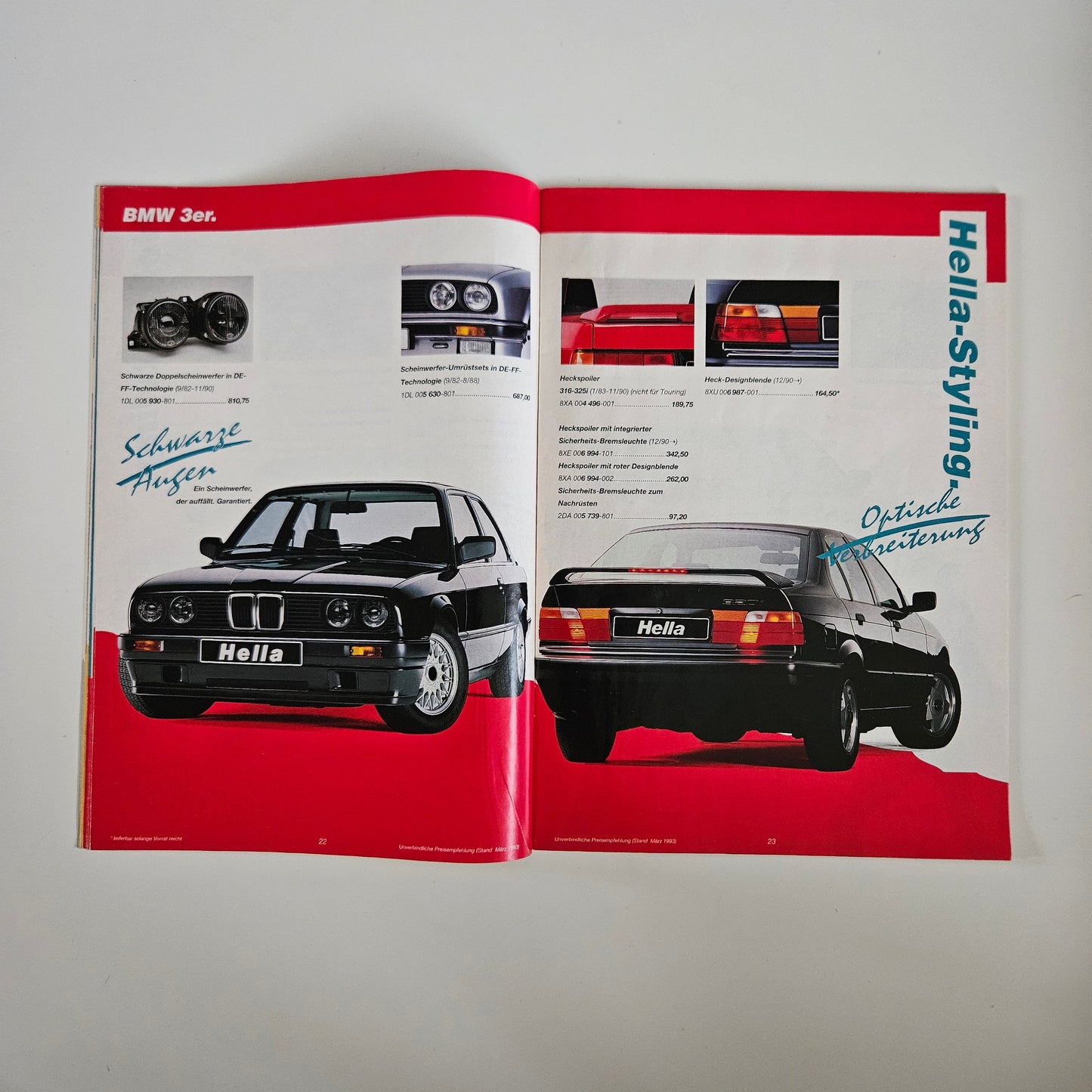 Hella Parts And Accessories 1993 Brochure