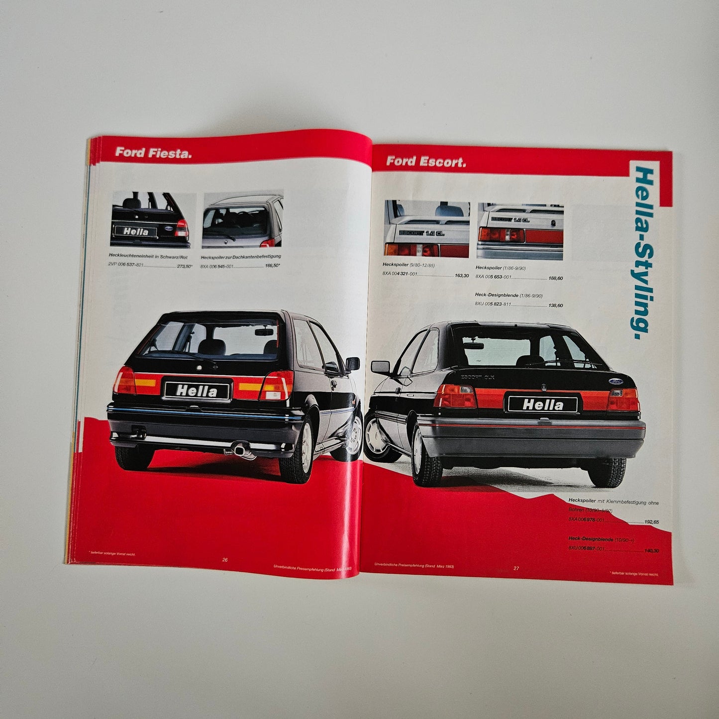Hella Parts And Accessories 1993 Brochure