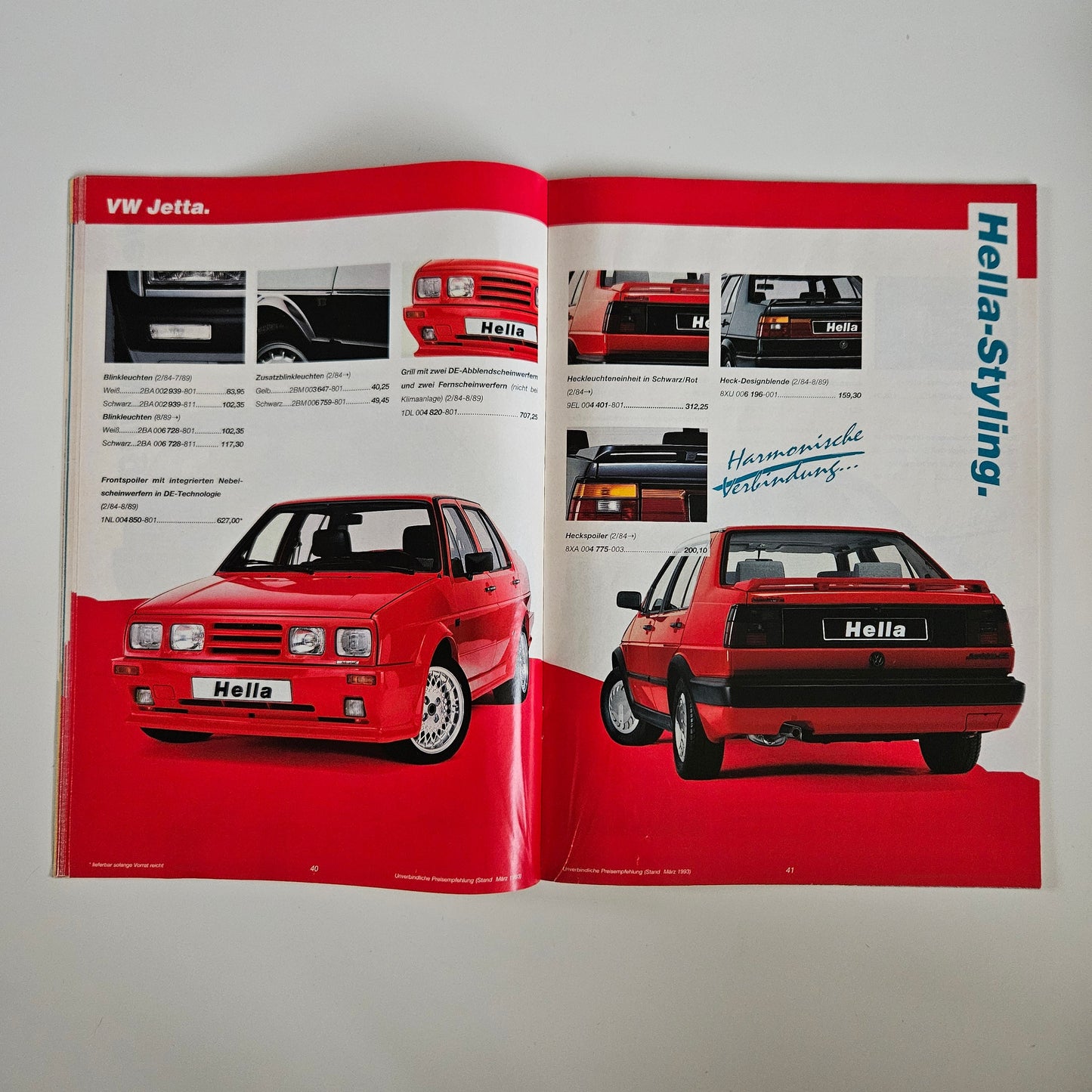 Hella Parts And Accessories 1993 Brochure