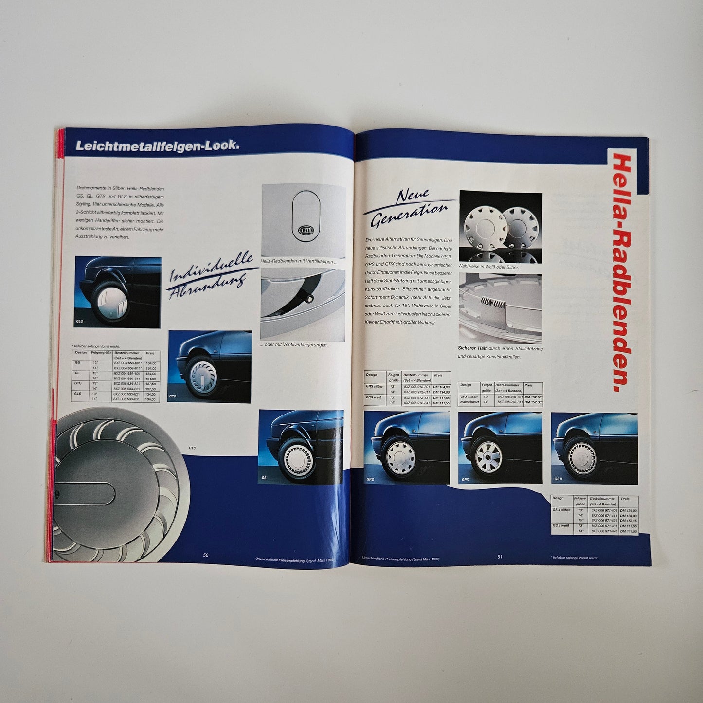 Hella Parts And Accessories 1993 Brochure