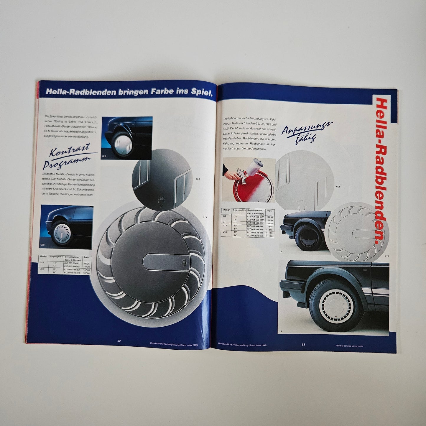 Hella Parts And Accessories 1993 Brochure