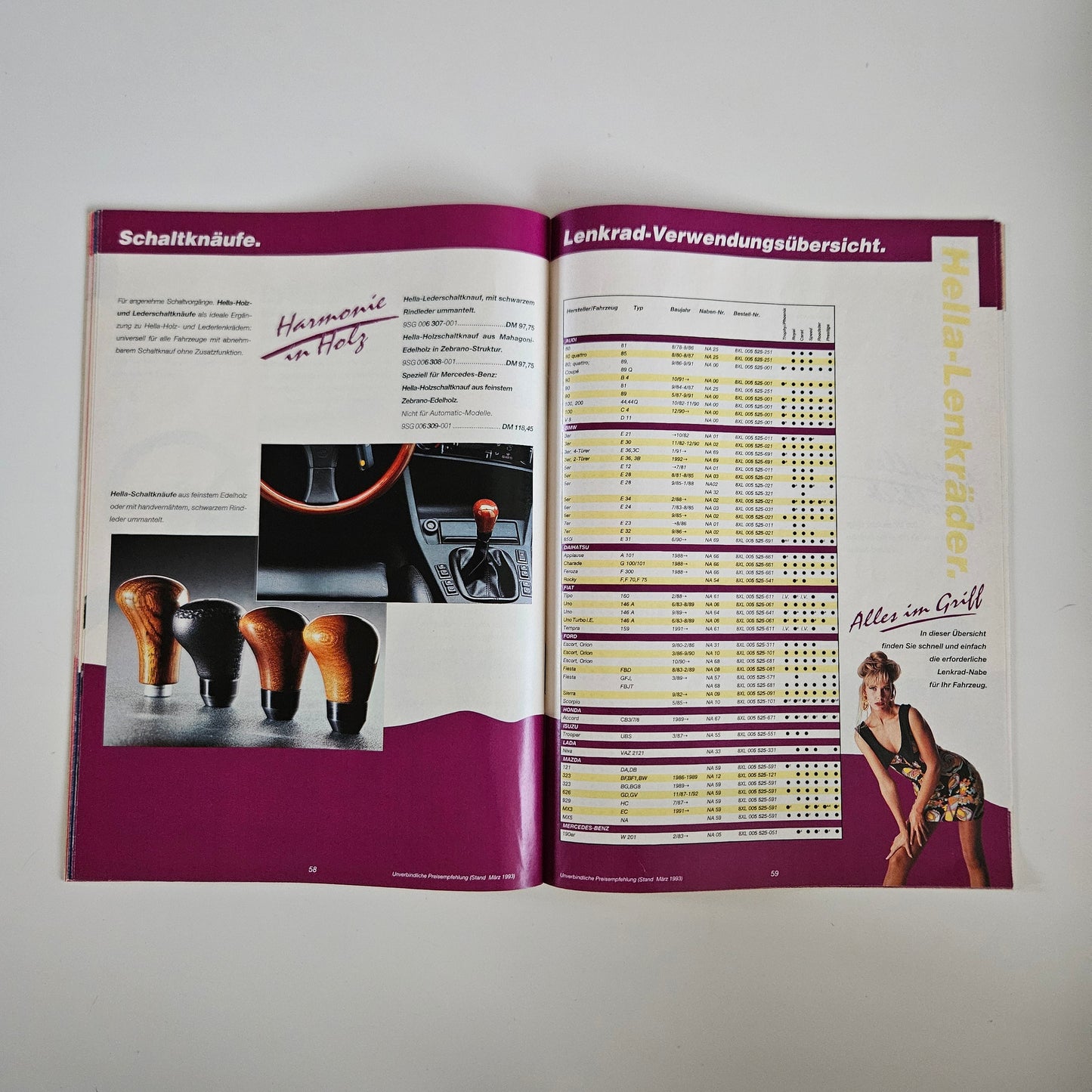 Hella Parts And Accessories 1993 Brochure