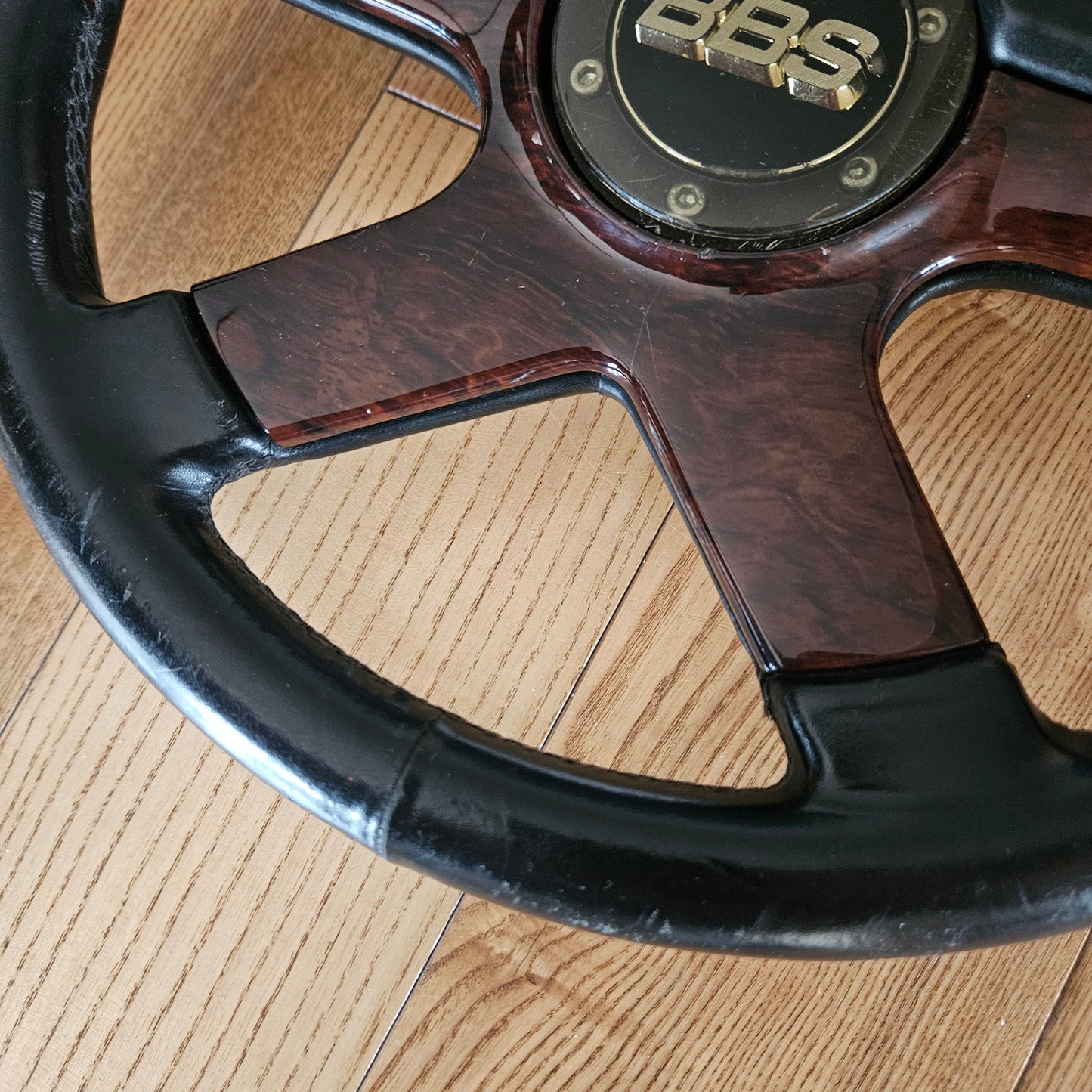 BBS "Briar Wood" Four Spoke Spoke Steering Wheel