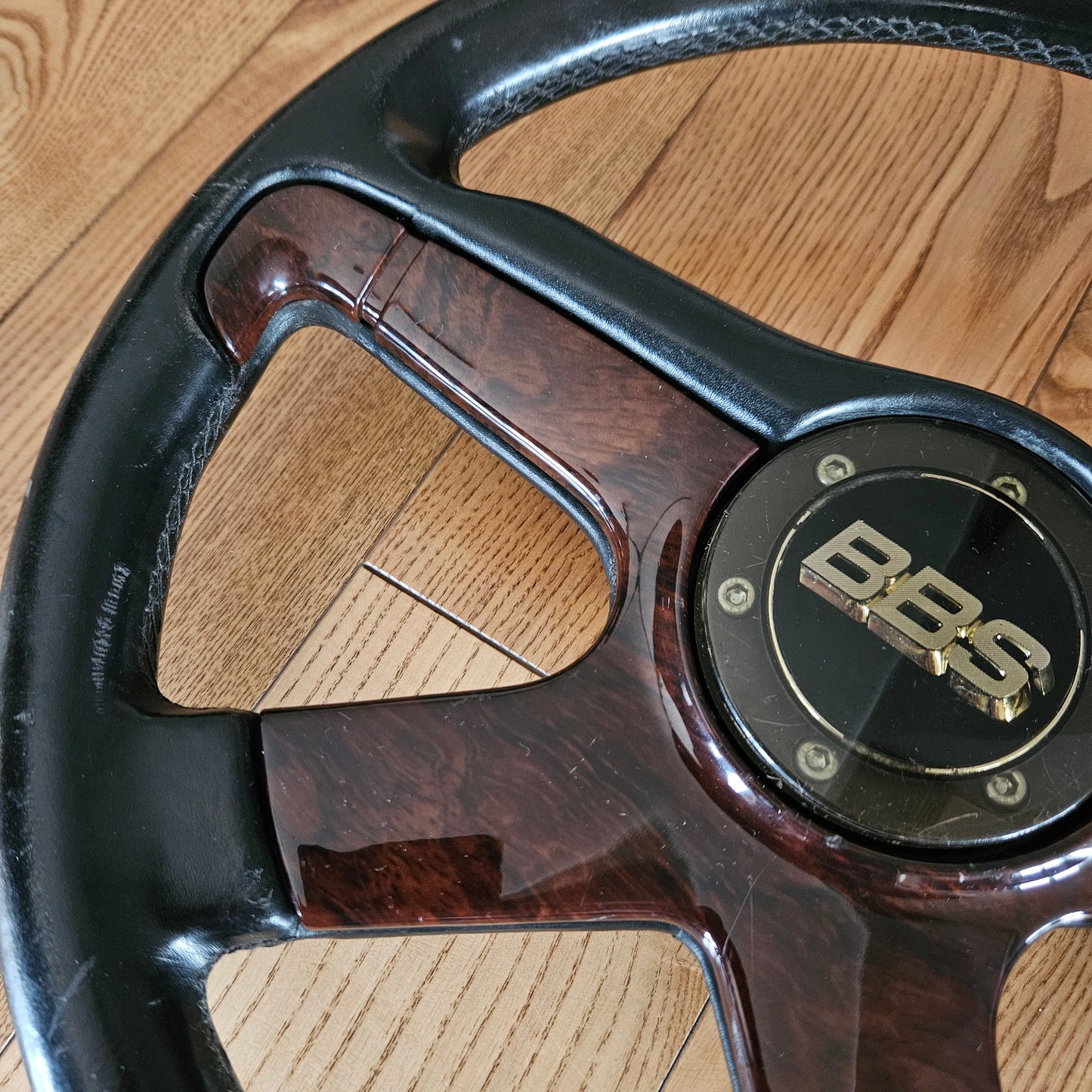 BBS "Briar Wood" Four Spoke Spoke Steering Wheel