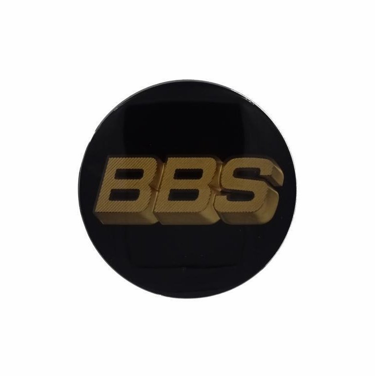 BBS 3D Black Gold Wheel Cap Set 56mm