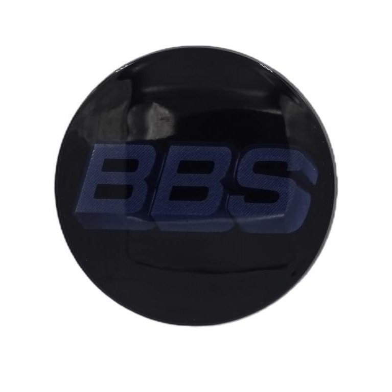BBS 3D Black Indigo Blue Wheel Cap Set 70mm