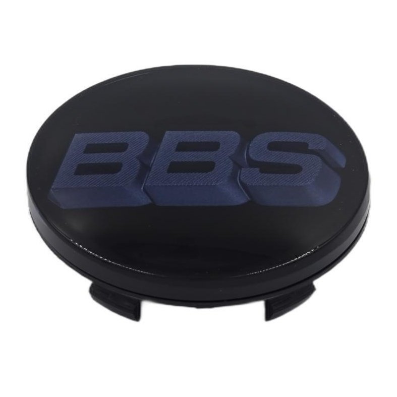 BBS 3D Black Indigo Blue Wheel Cap Set 70mm