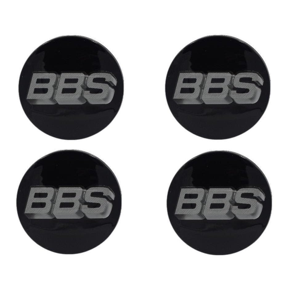 BBS 3D Black Platinum Wheel Cap Set 70mm