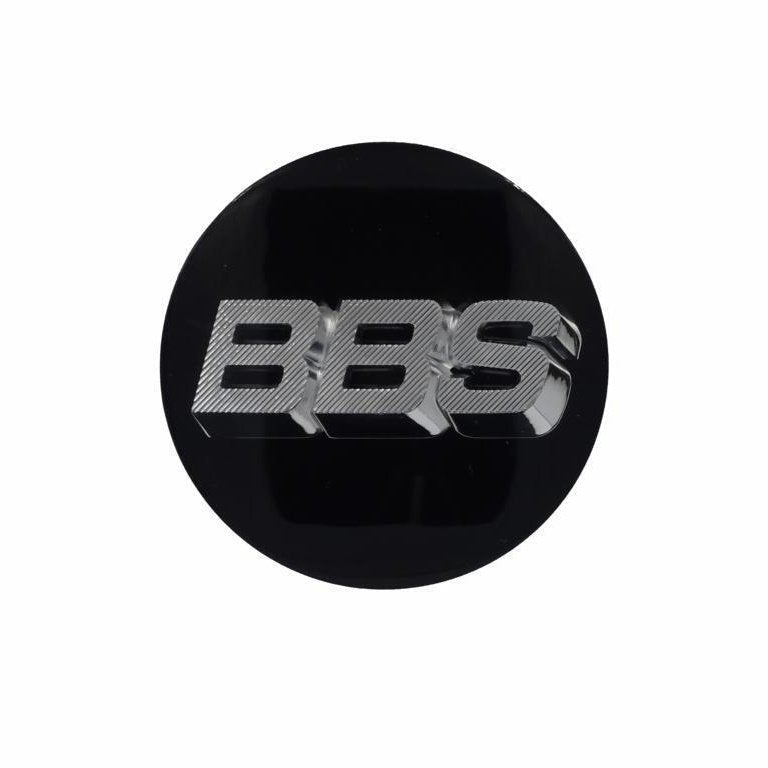 ROTATING ! BBS 3D Black Silver Wheel Cap Set 56mm