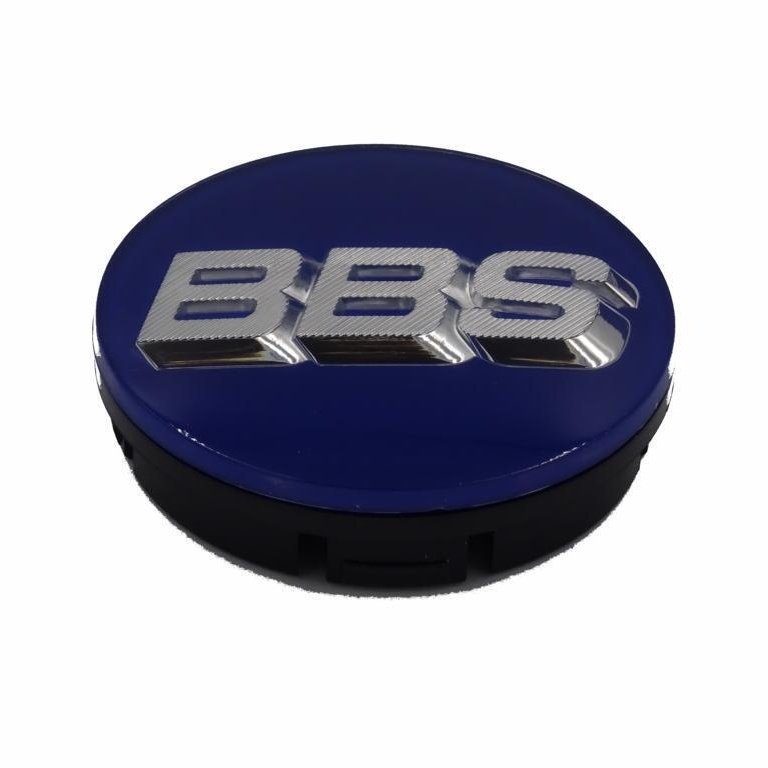 BBS 3D Blue Silver Wheel Cap Set 56mm