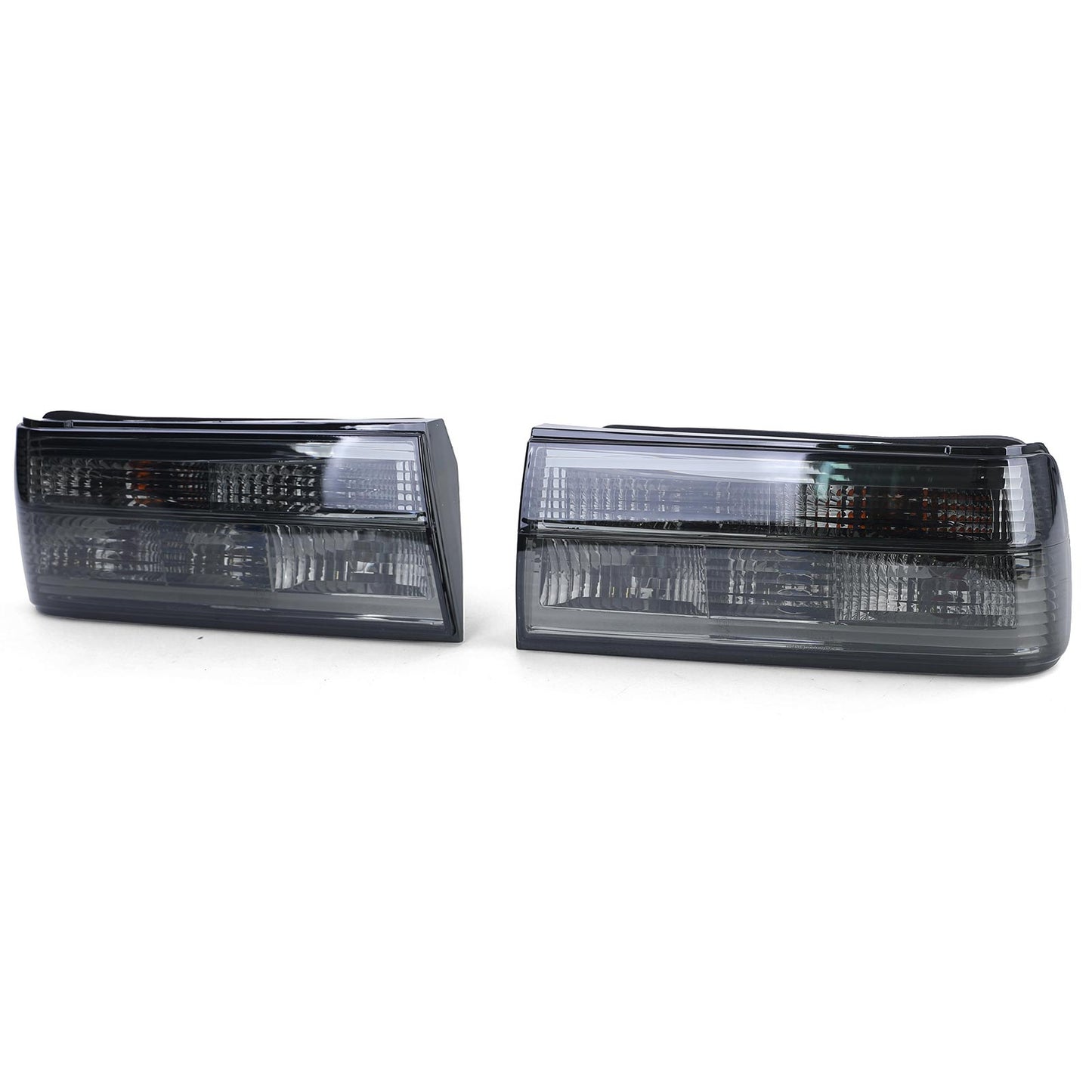 BMW E30 Clear Glass Smoked Tail Light Set