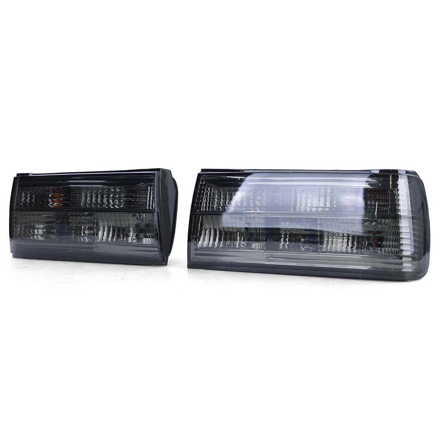 BMW E30 Clear Glass Smoked Tail Light Set