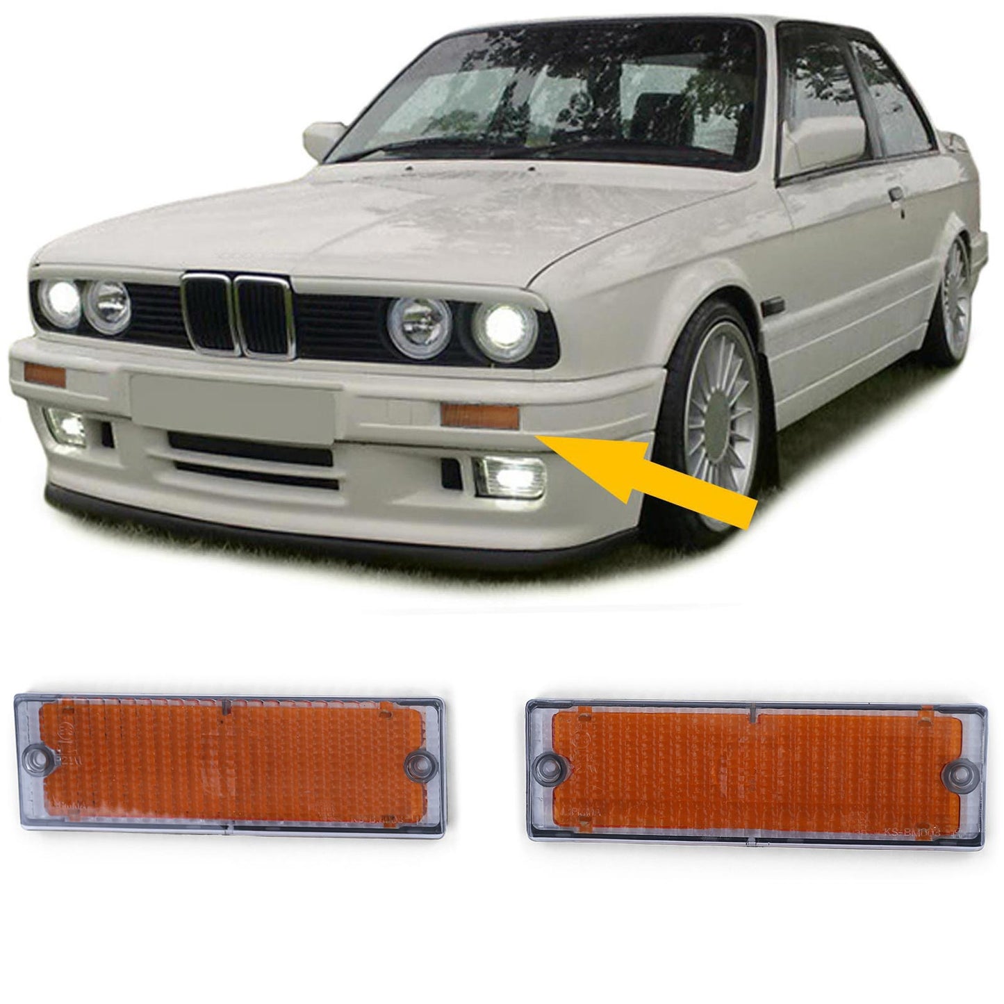 BMW E30 Smoked Turn Signal Lense Set