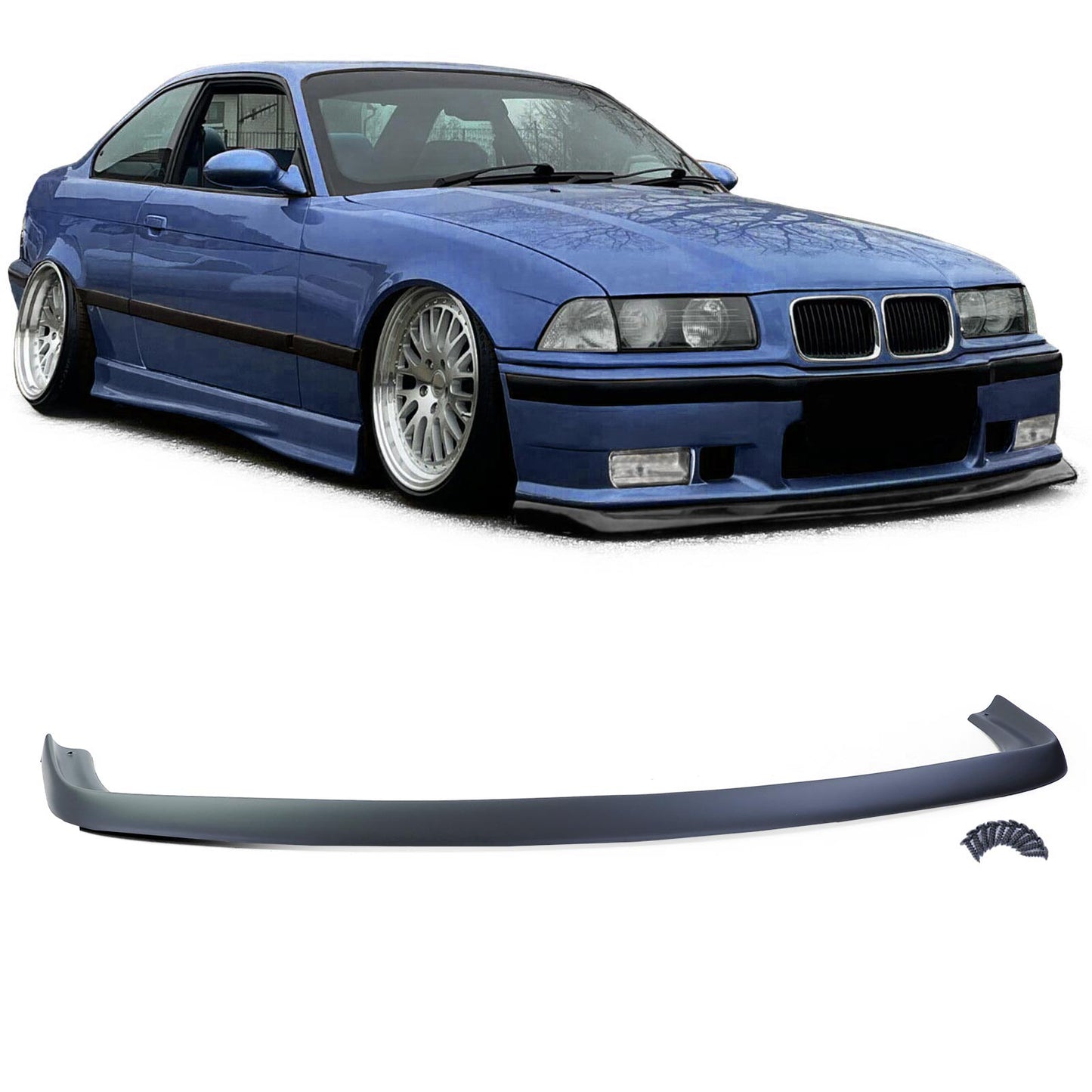 BMW E36 Fatlip Bumper Lip Matt Black (90-99)