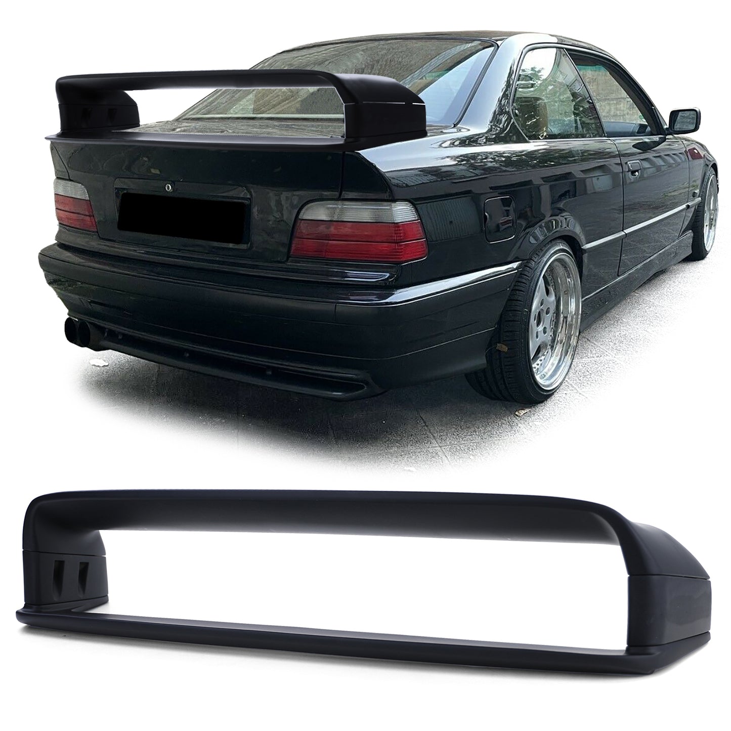 BMW E36 Mk3 GT Class 2 Look Spoiler Matt Black (90-98)