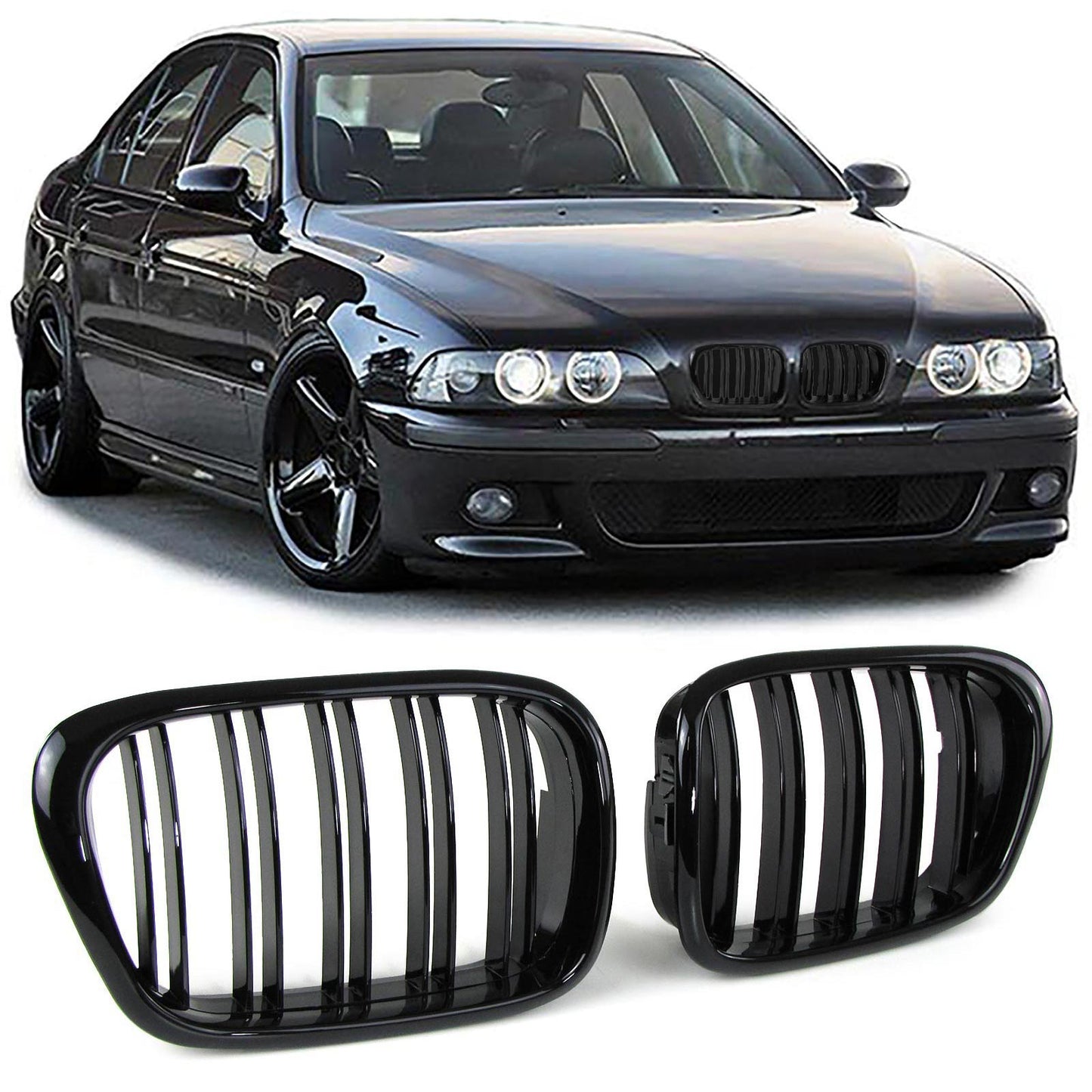 BMW E39 Front Grill Gloss Black (95-03)