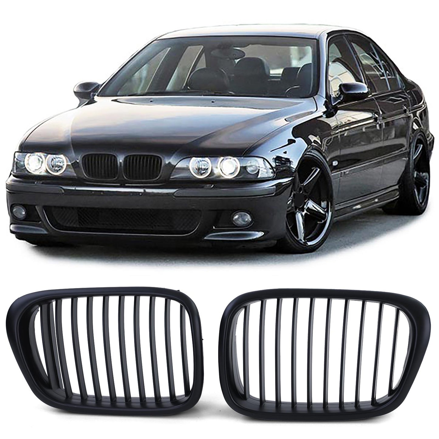BMW E39 Front Grill Matt Black (95-03)