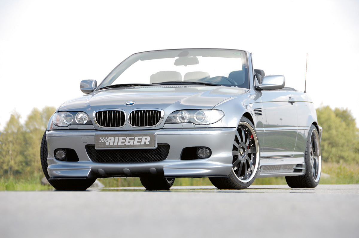BMW E46 Front Bumper Lower Extension Rieger Tuning