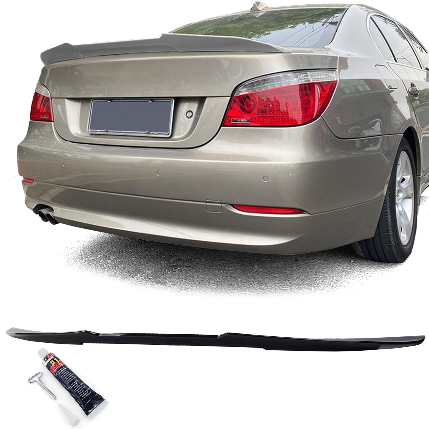 BMW E60 Gloss Black Ductail Spoiler (03-10)