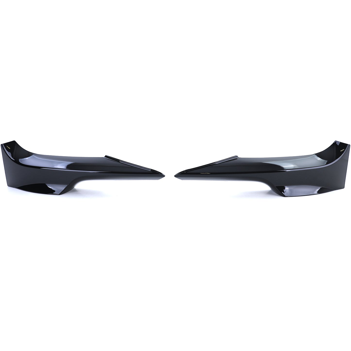 BMW E92/E93 Gloss Black M Bumper Flap Splitter Set Coupe + Cabrio (06-10)