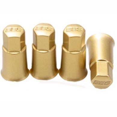 BBS Tire Valve Cap Set (Gold)