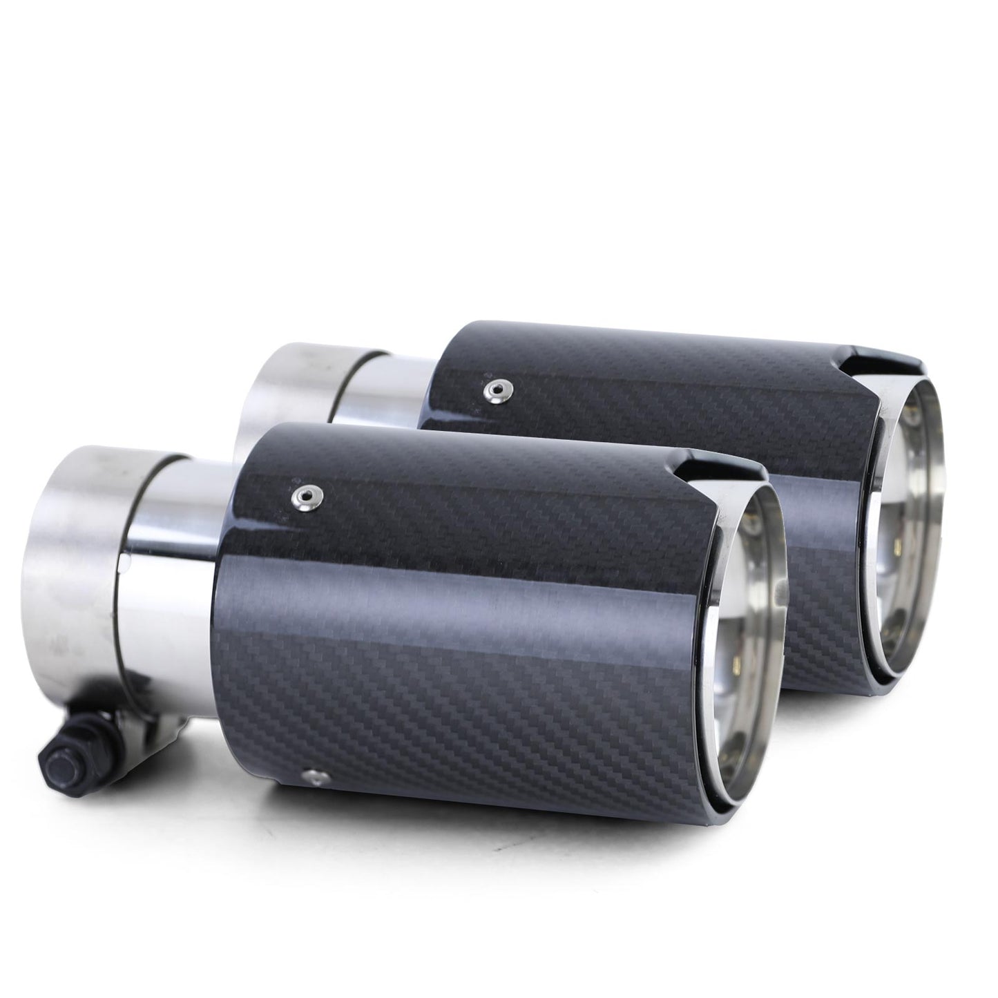 BMW E90/E91/E92/E93 Carbon Exhaust Pipe 90mm (2 Pieces)