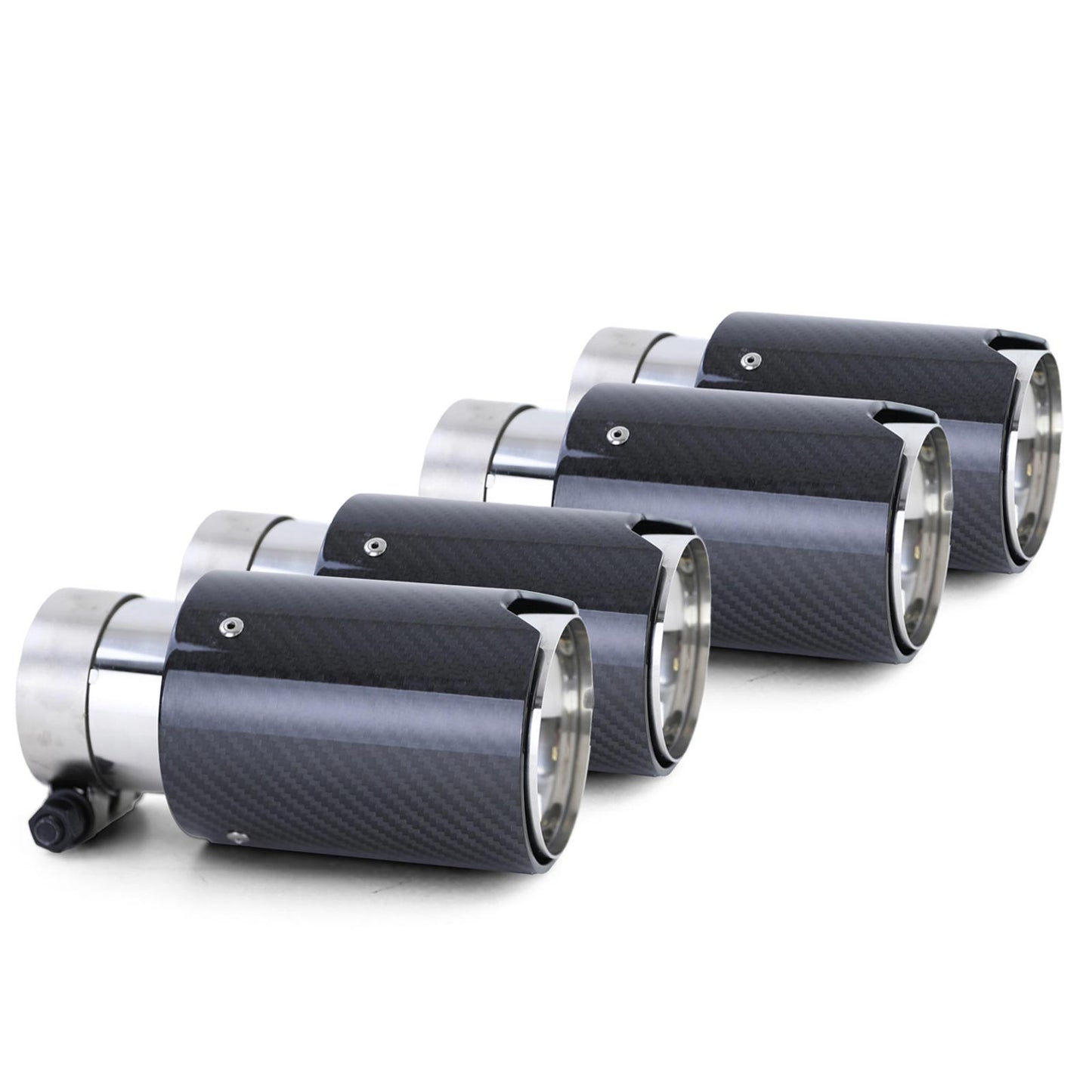 BMW E90/E91/E92/E93 Carbon Exhaust Pipe 90mm (4 Pieces)